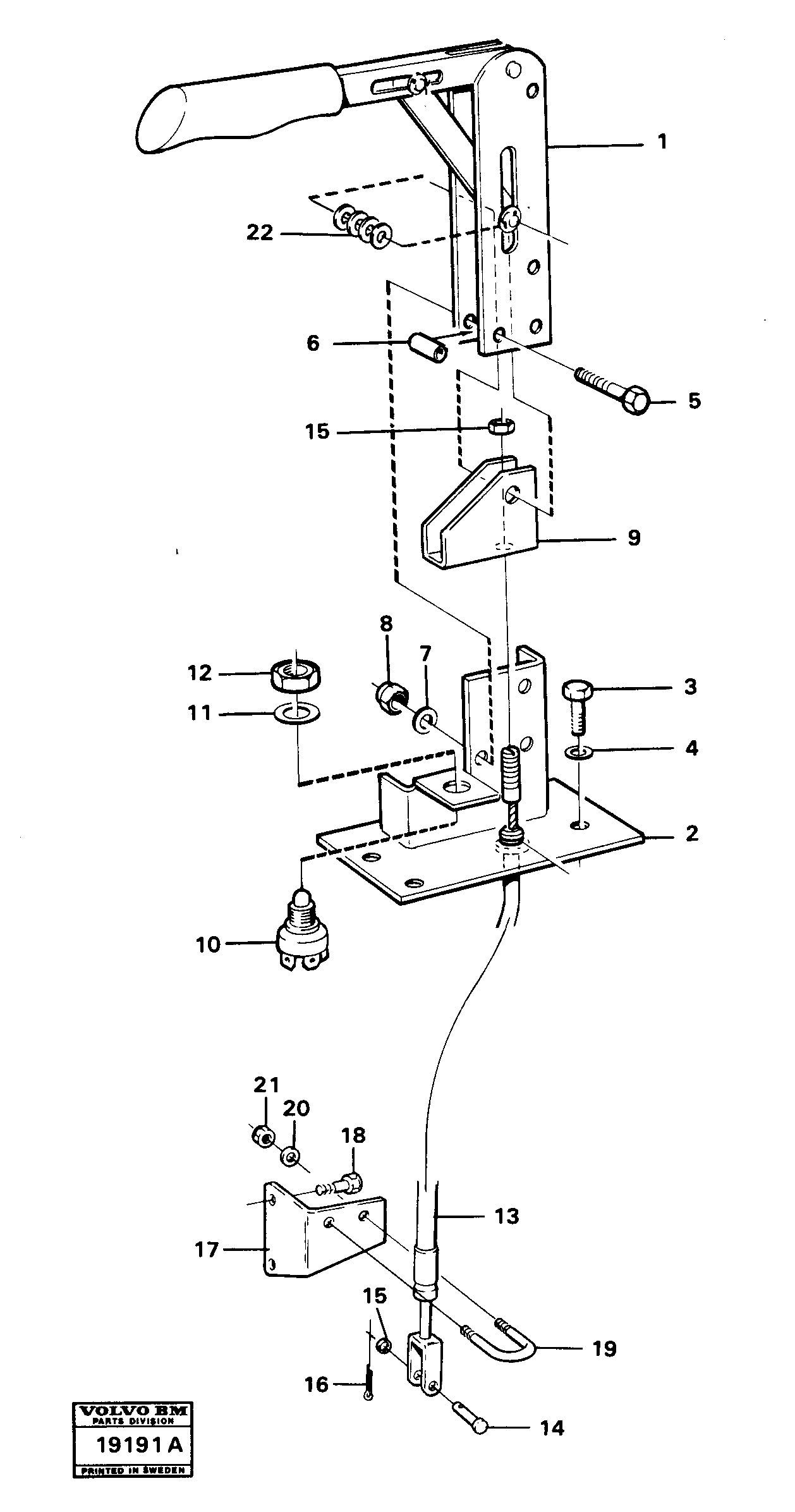 Mounting rail VOE955549 VOLVO