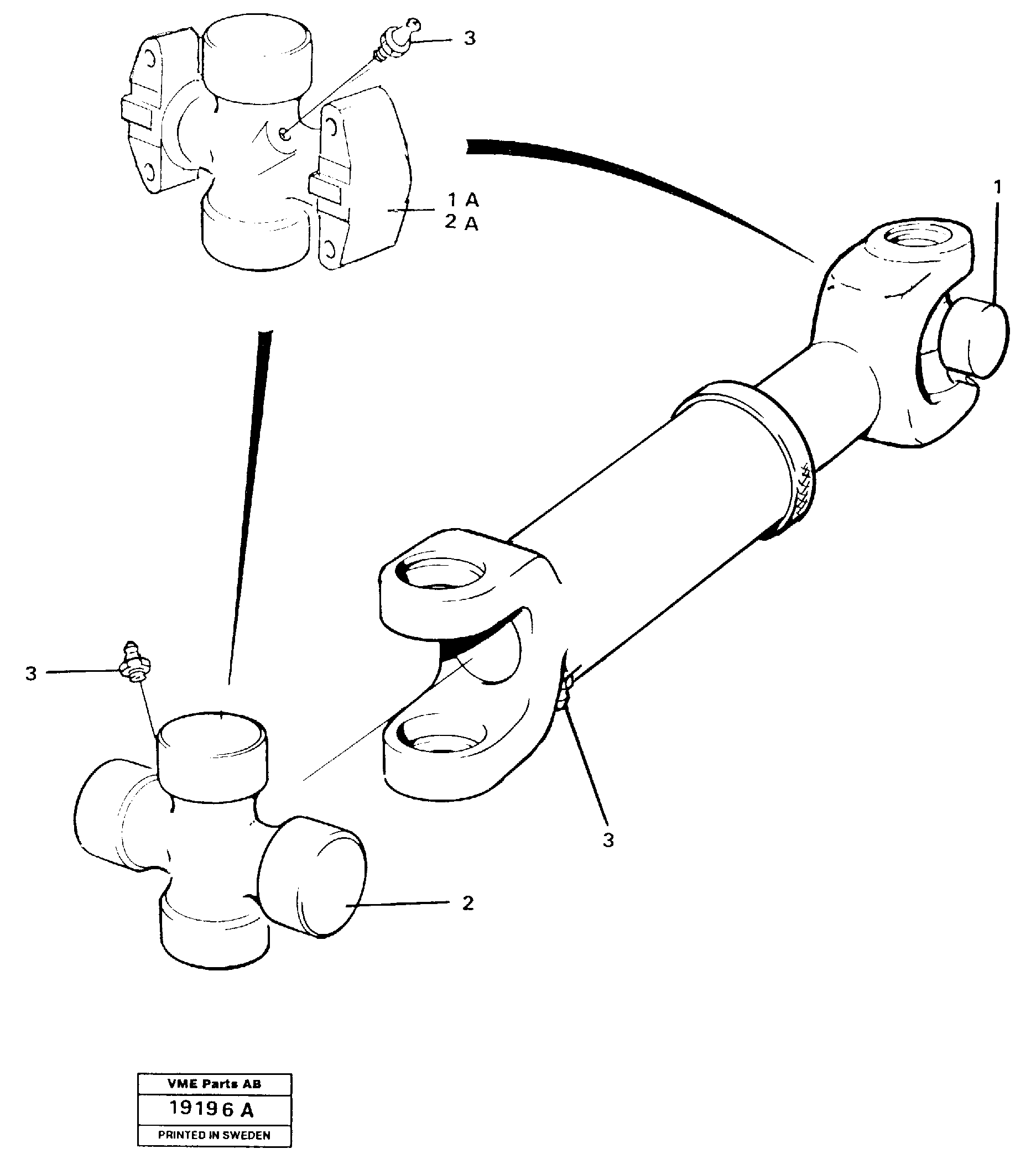 Propeller shaft VOE11001265 VOLVO