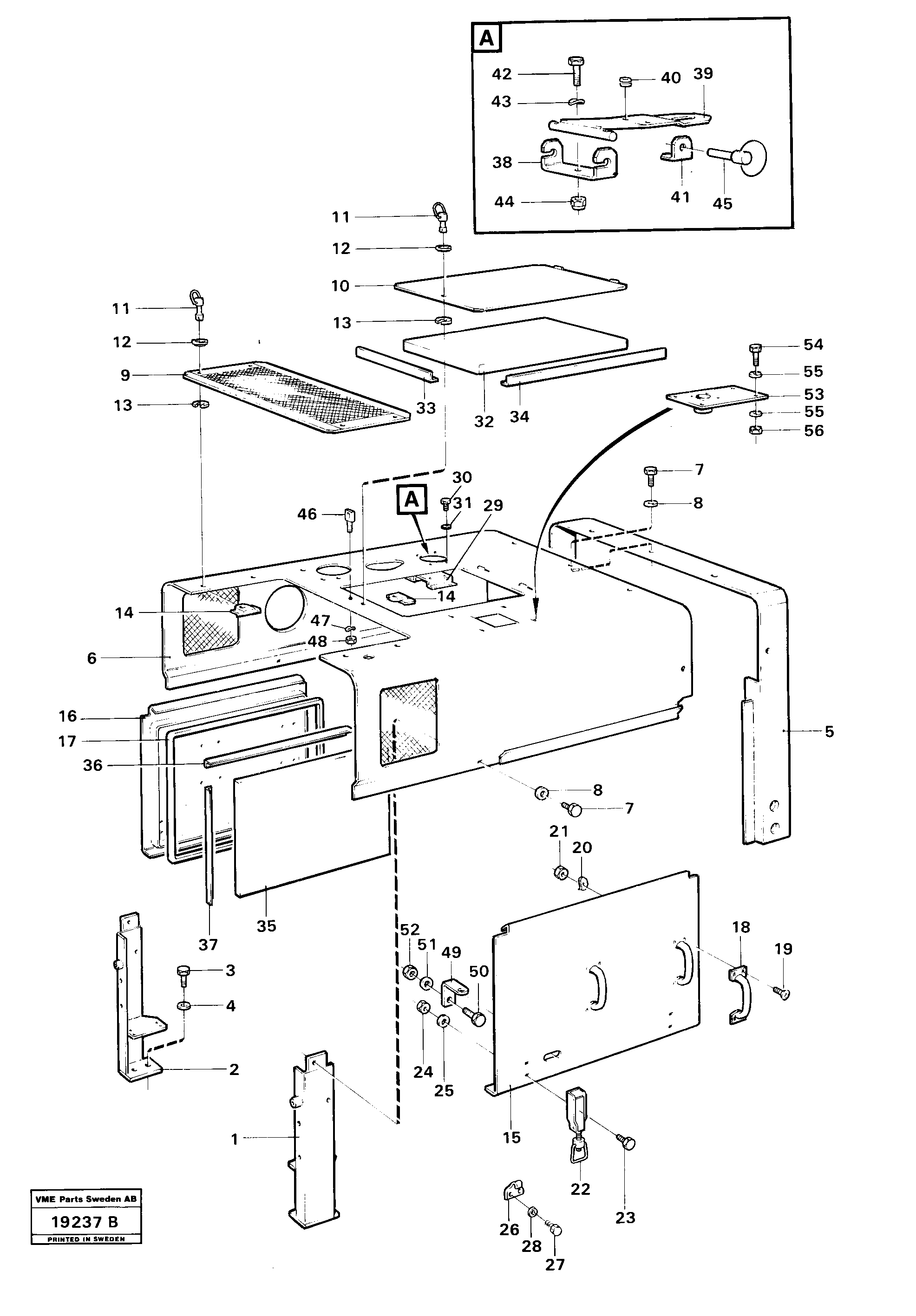Seat frame VOE11072088 VOLVO