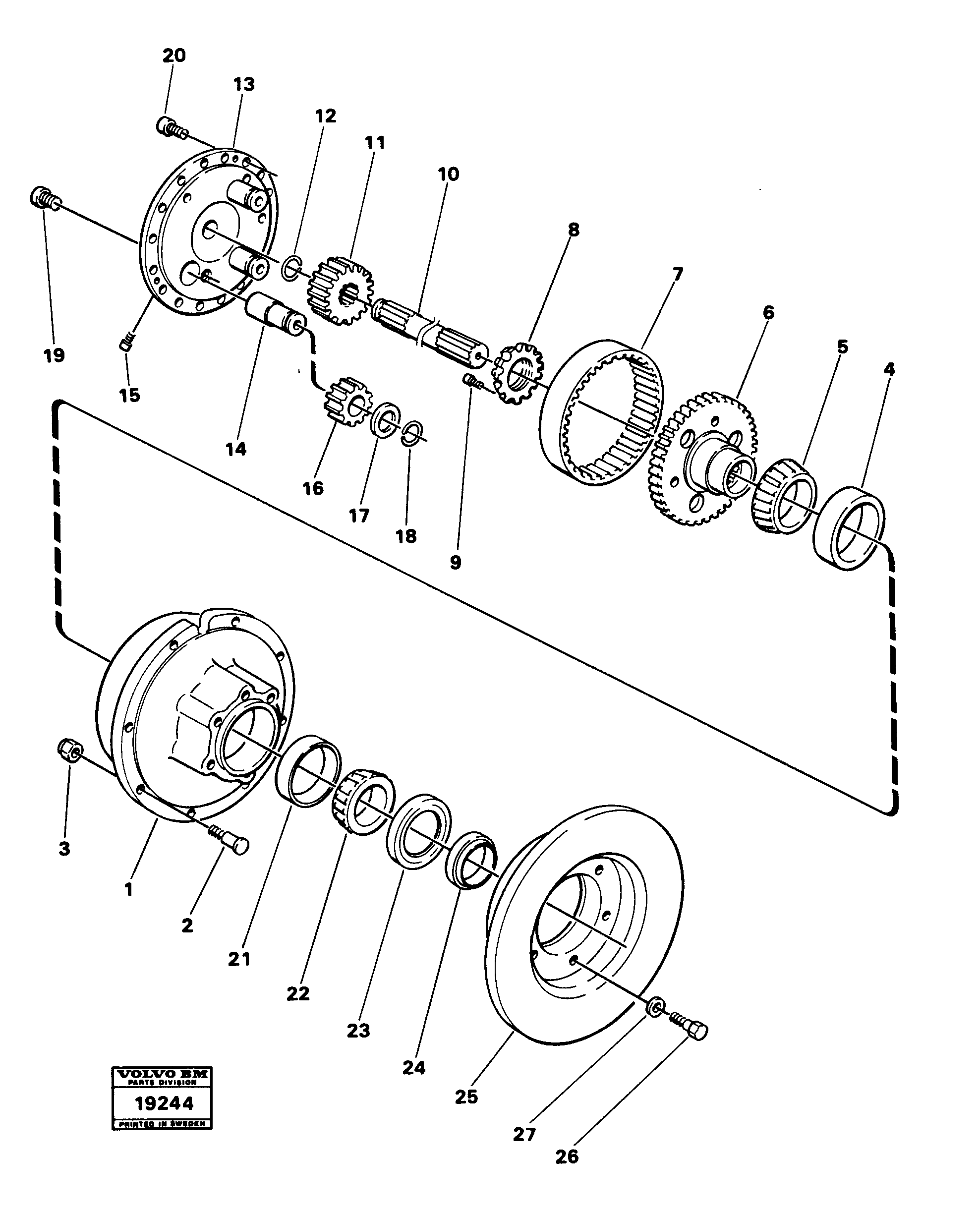 For upper engine part MI13807969 VOLVO