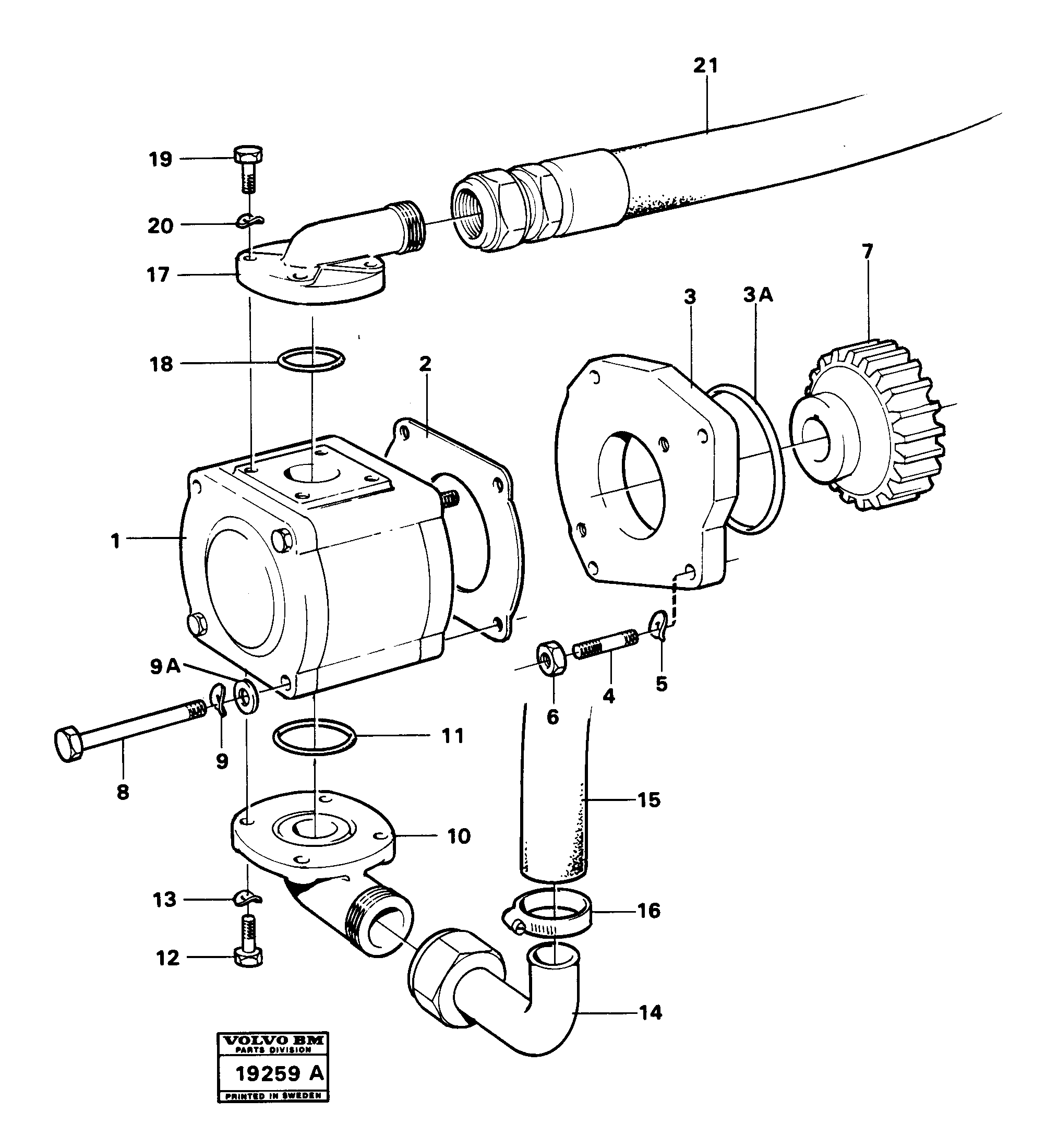 Скользящий зуб VOE11001028 VOLVO