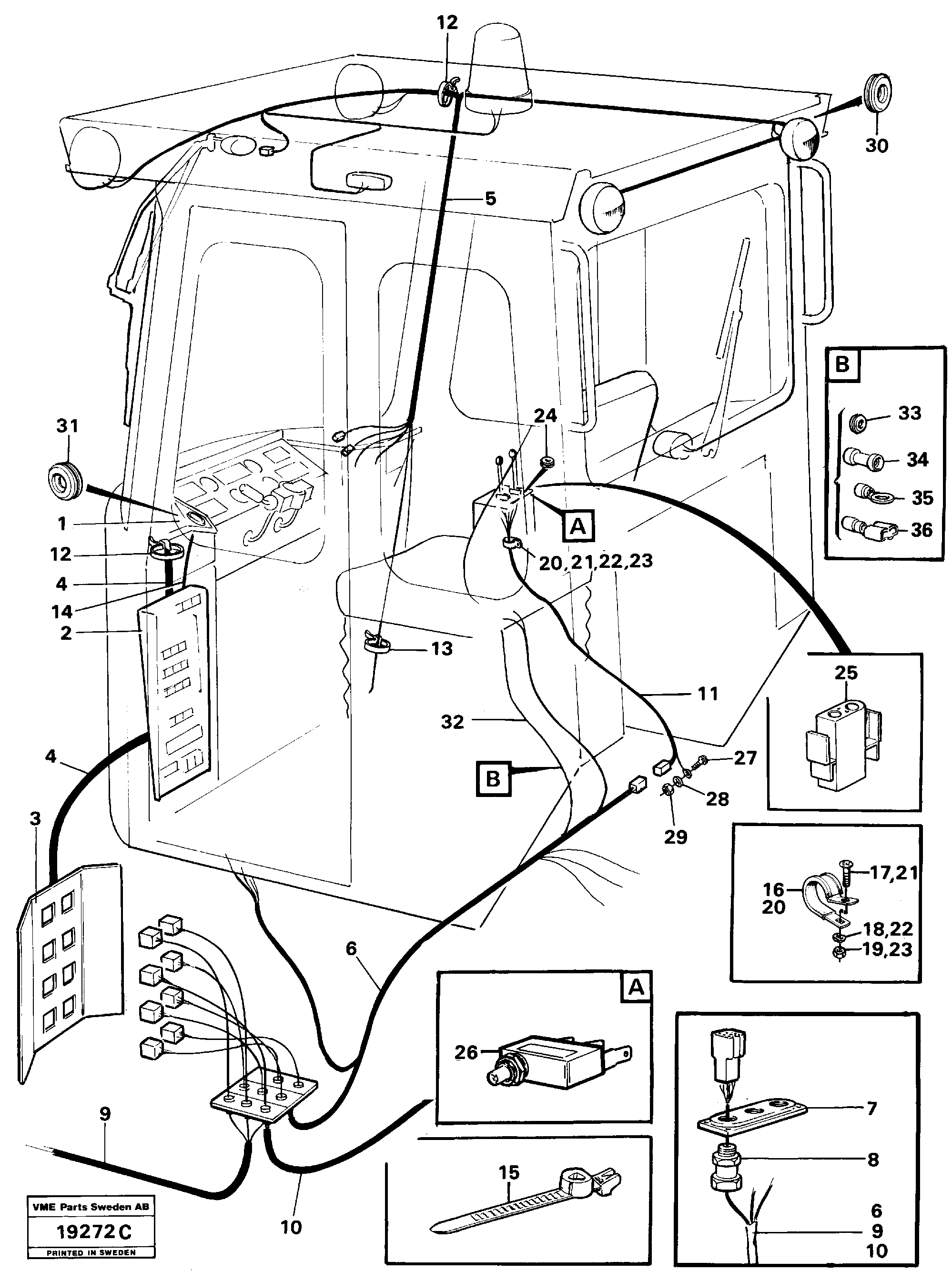 Cable harness VOE11041707 VOLVO