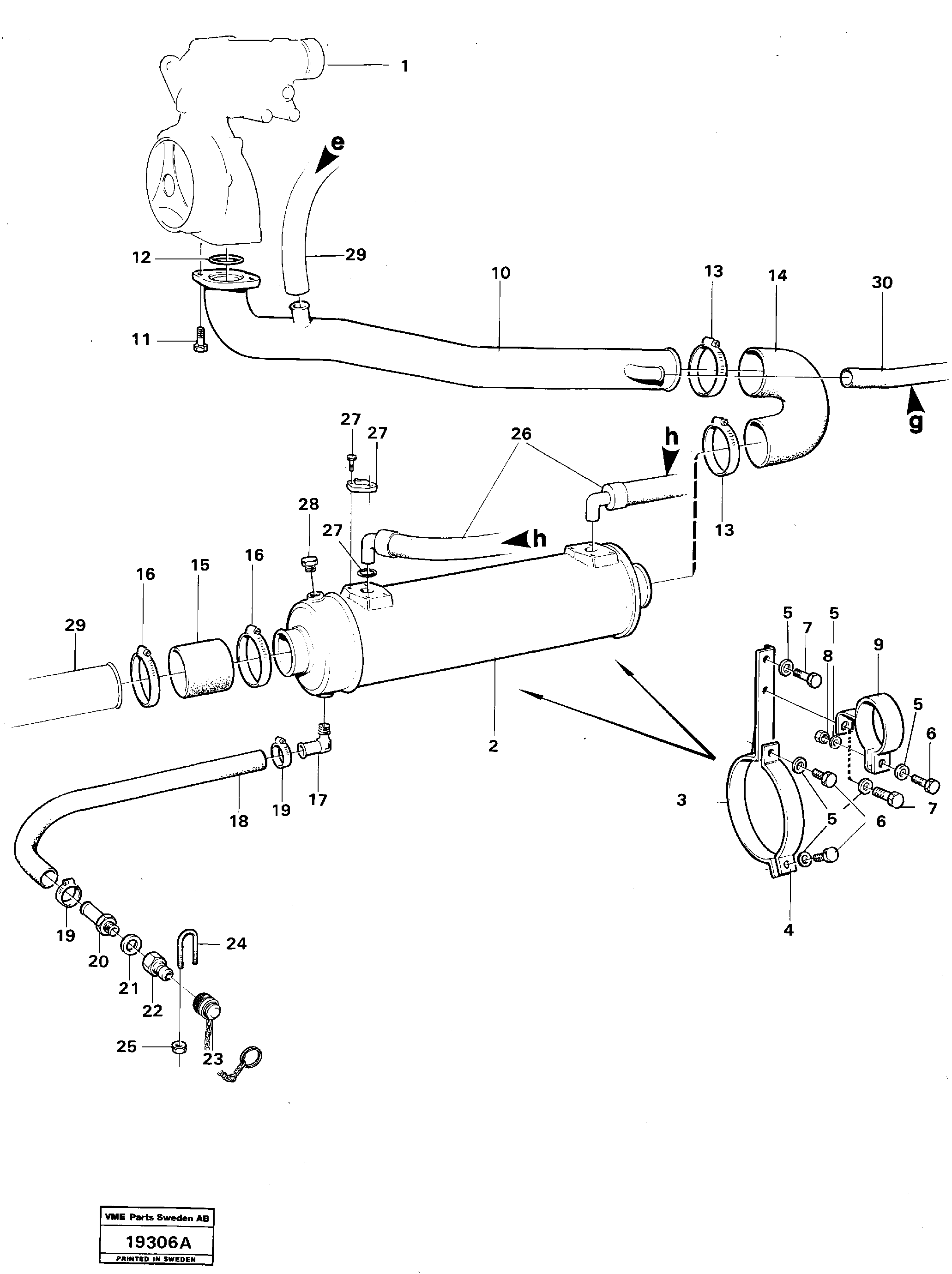Heating Pipe VOE4898577 VOLVO