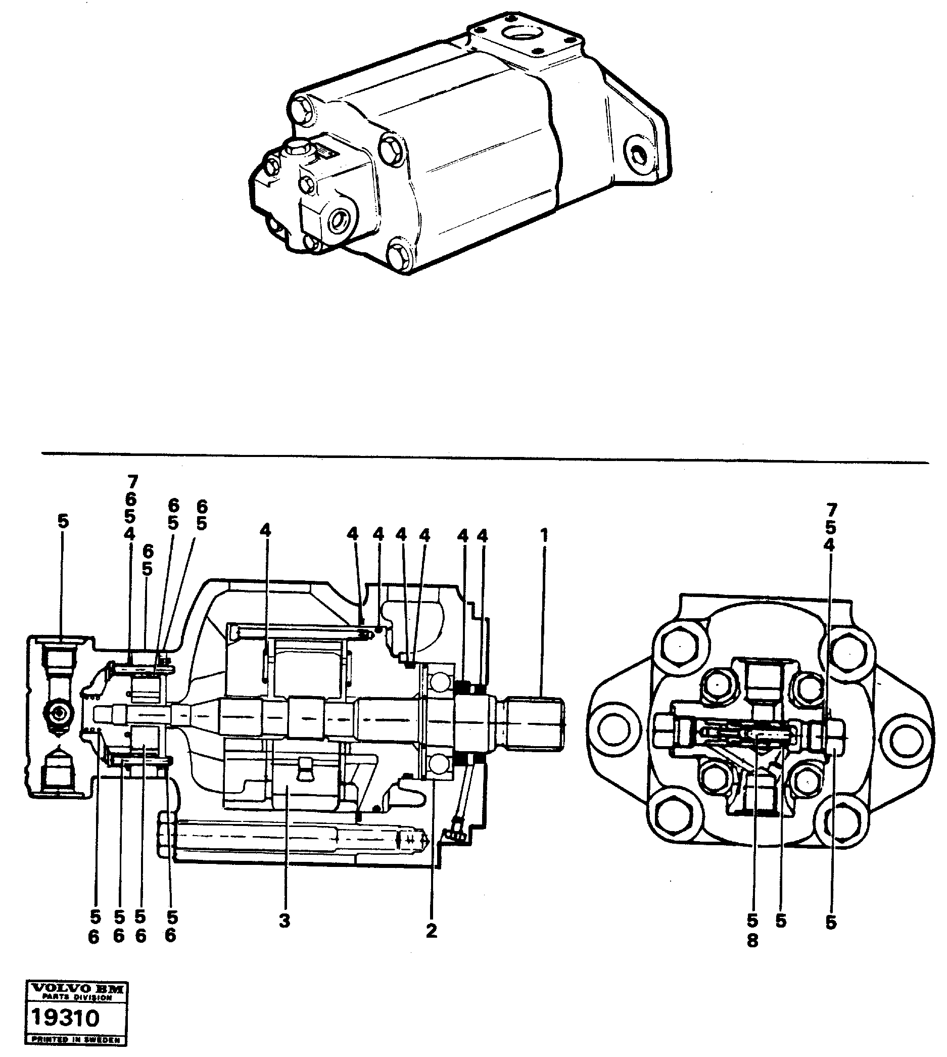 Hydraulic Pump VOE4881652 VOLVO