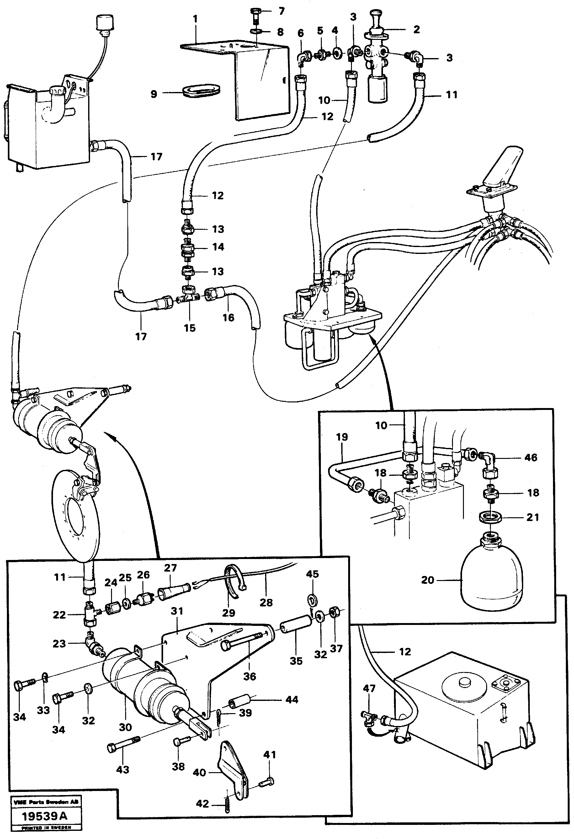 Timing gear casing VOE931847 VOLVO