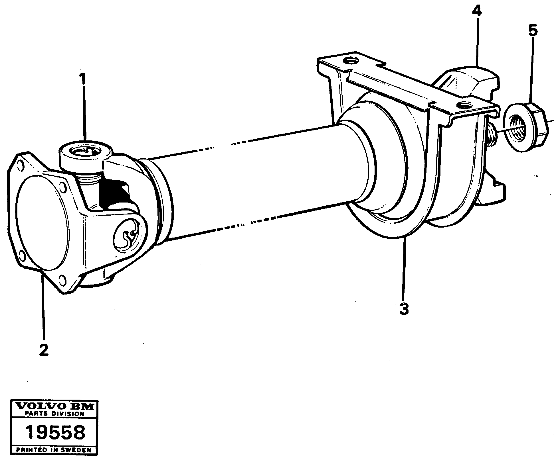 Center Bearing VOE11996334 VOLVO