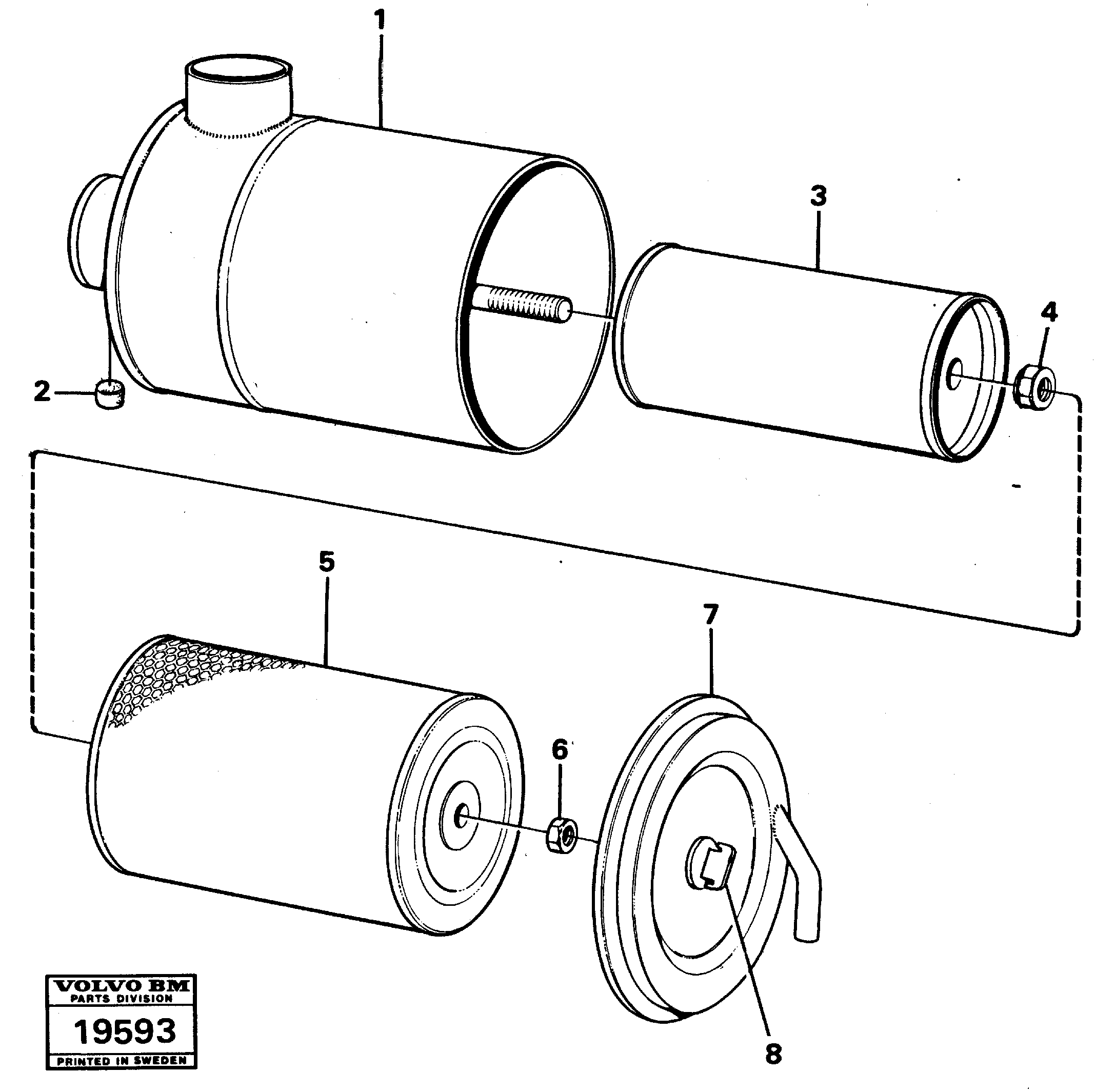 Felt plug VOE6631223 VOLVO