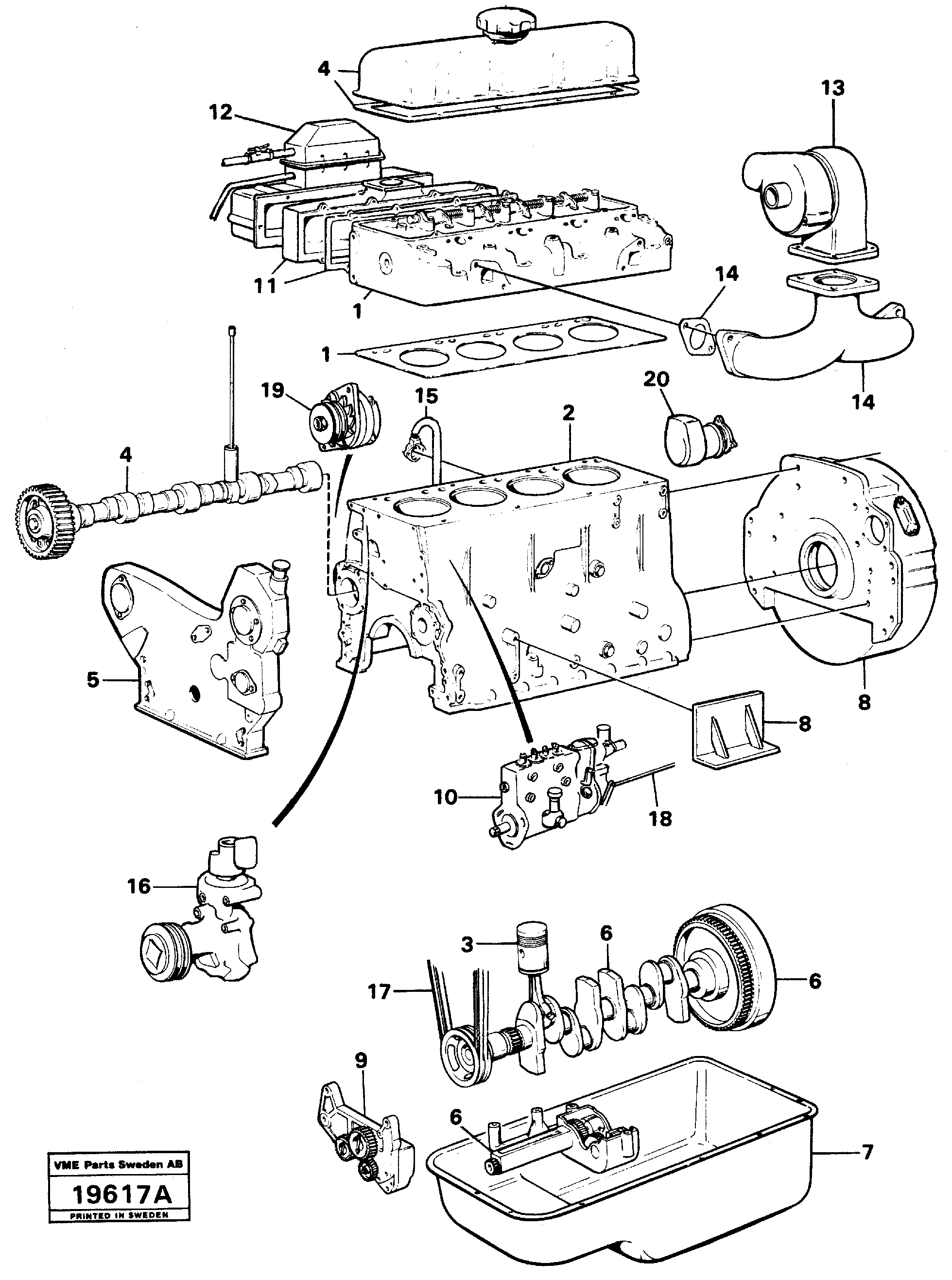 Двигатель VOE16316 VOLVO