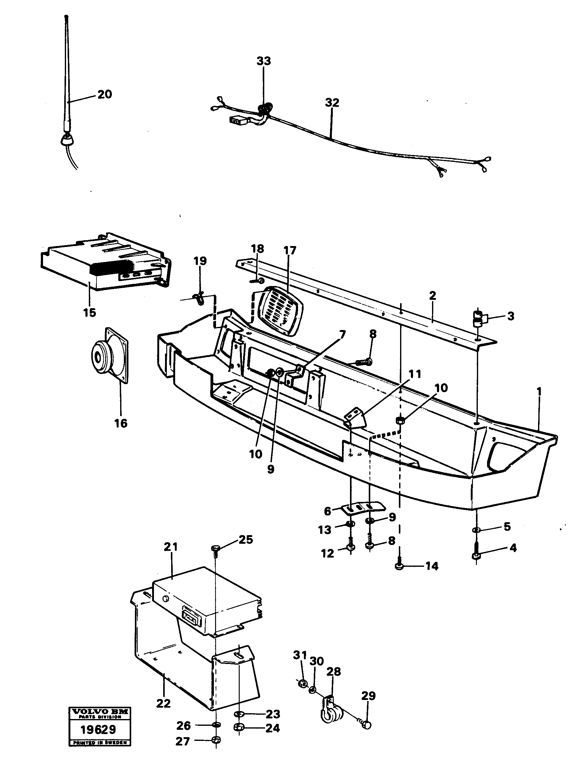 Rubber cushion VOE11002962 VOLVO