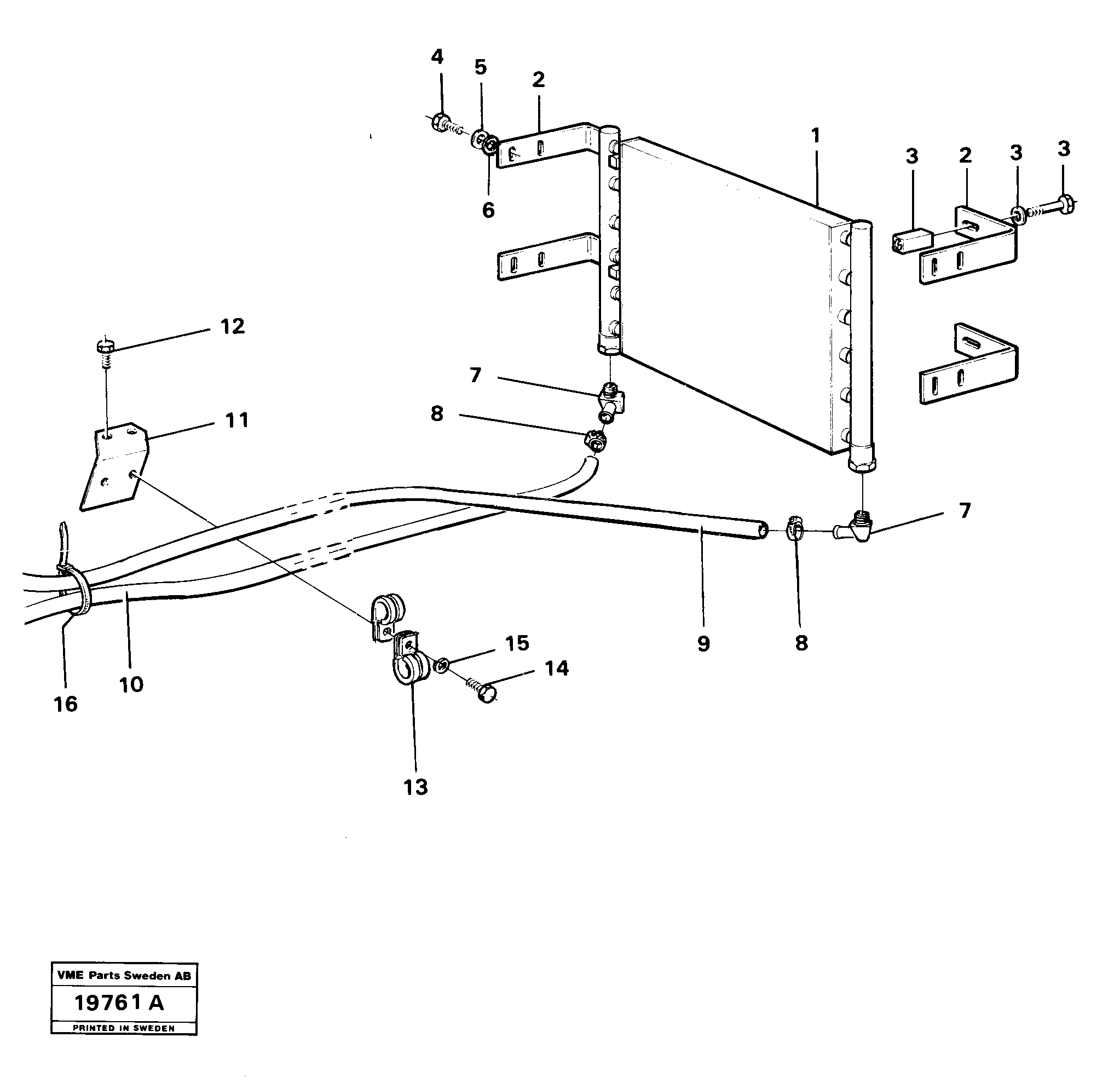 Fuel pipes, VOE11072796 VOLVO