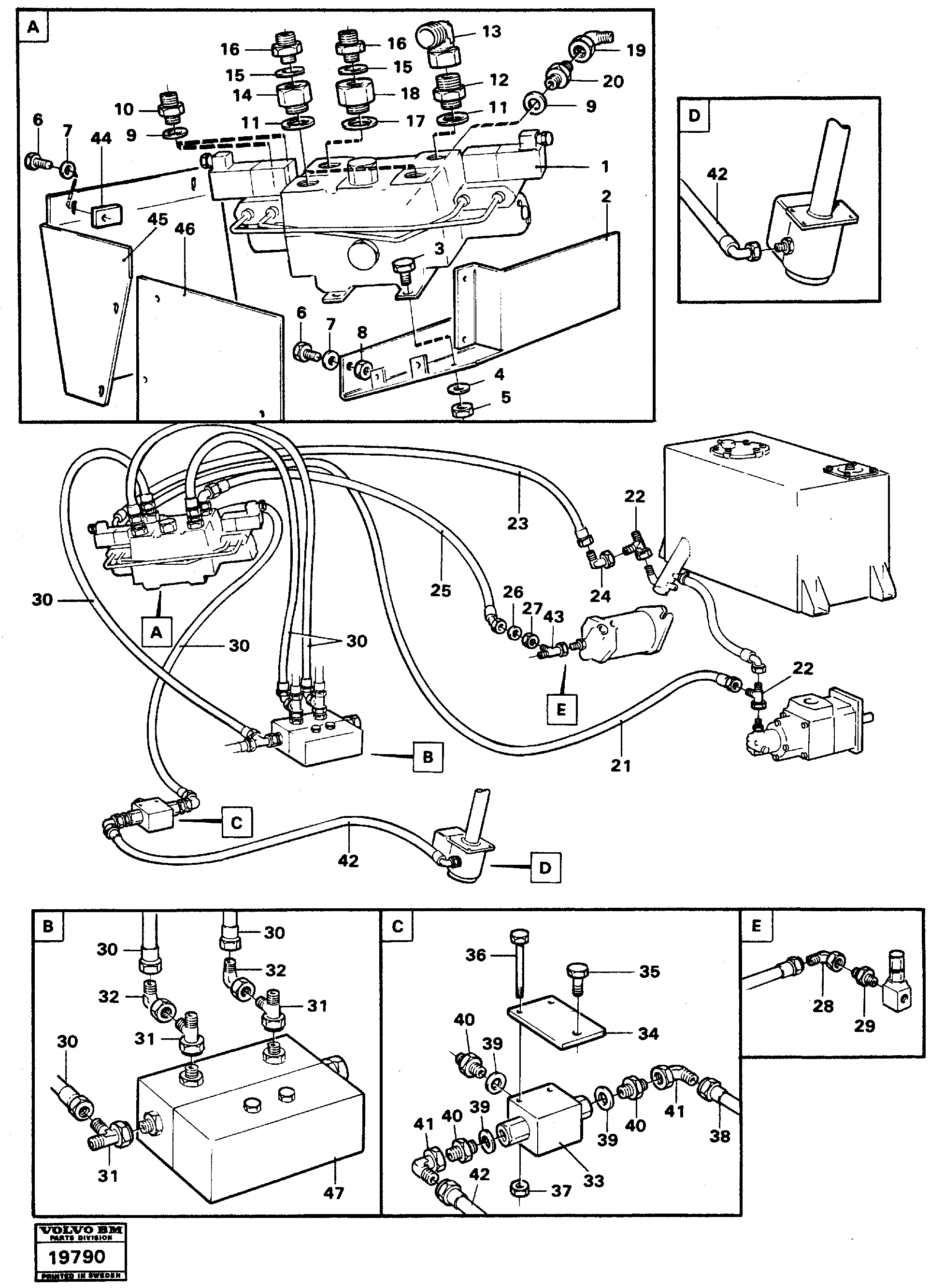 Timing gear casing VOE931900 VOLVO