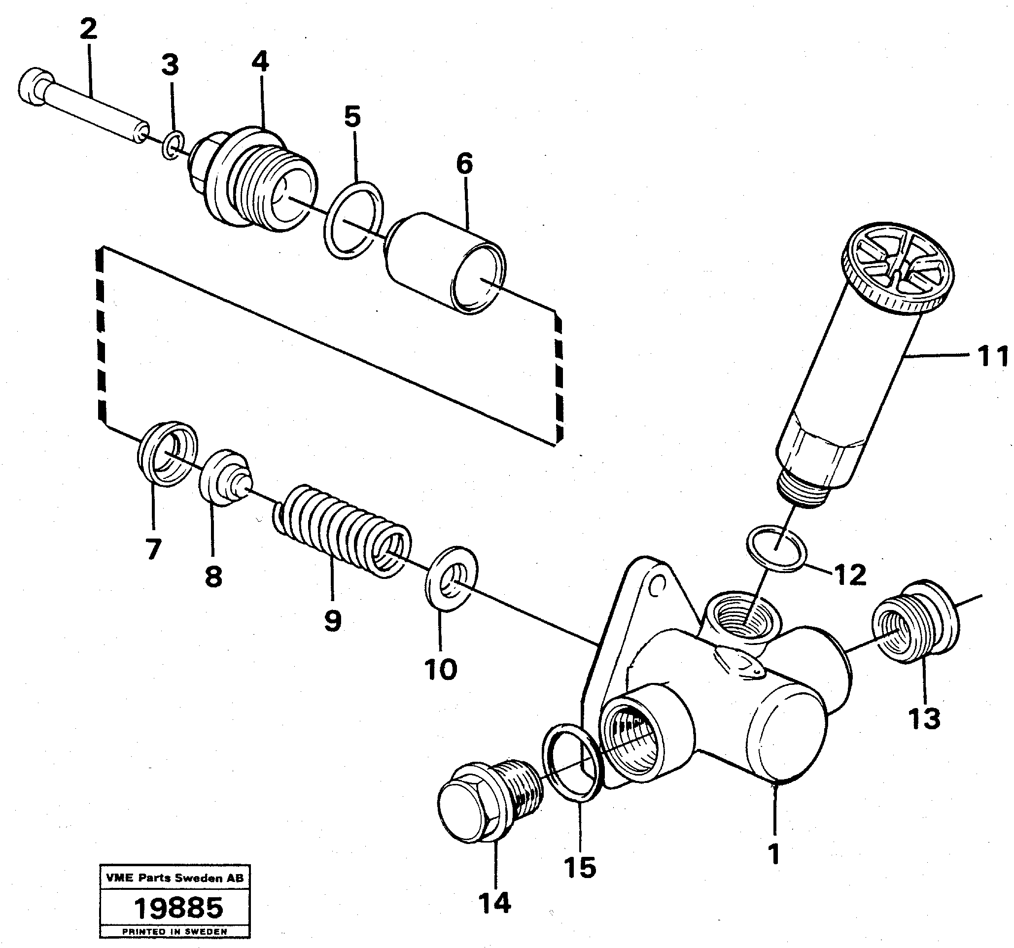 Spacer flange VOE244826 VOLVO