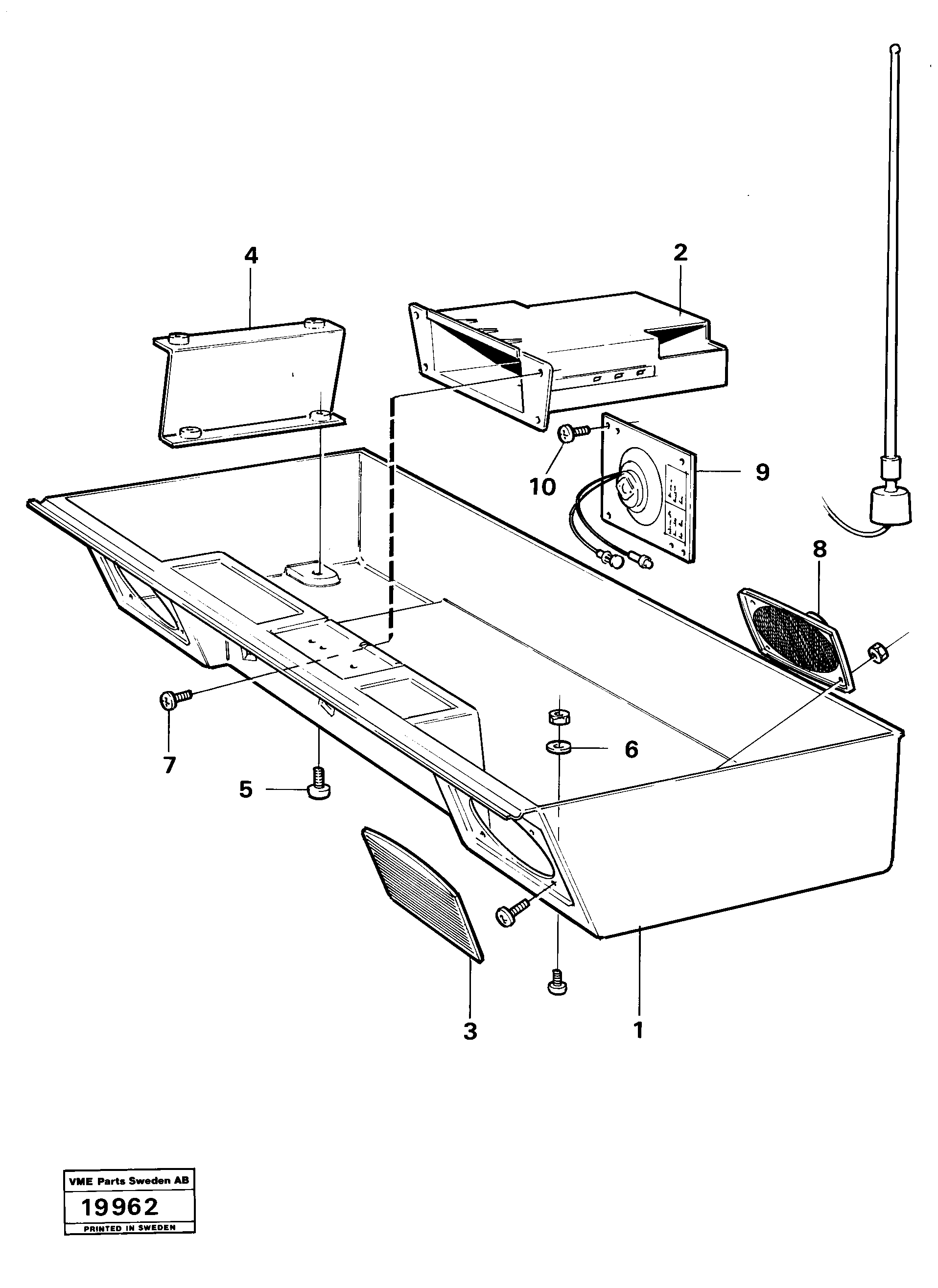 Sliding Strip VOE949436 VOLVO