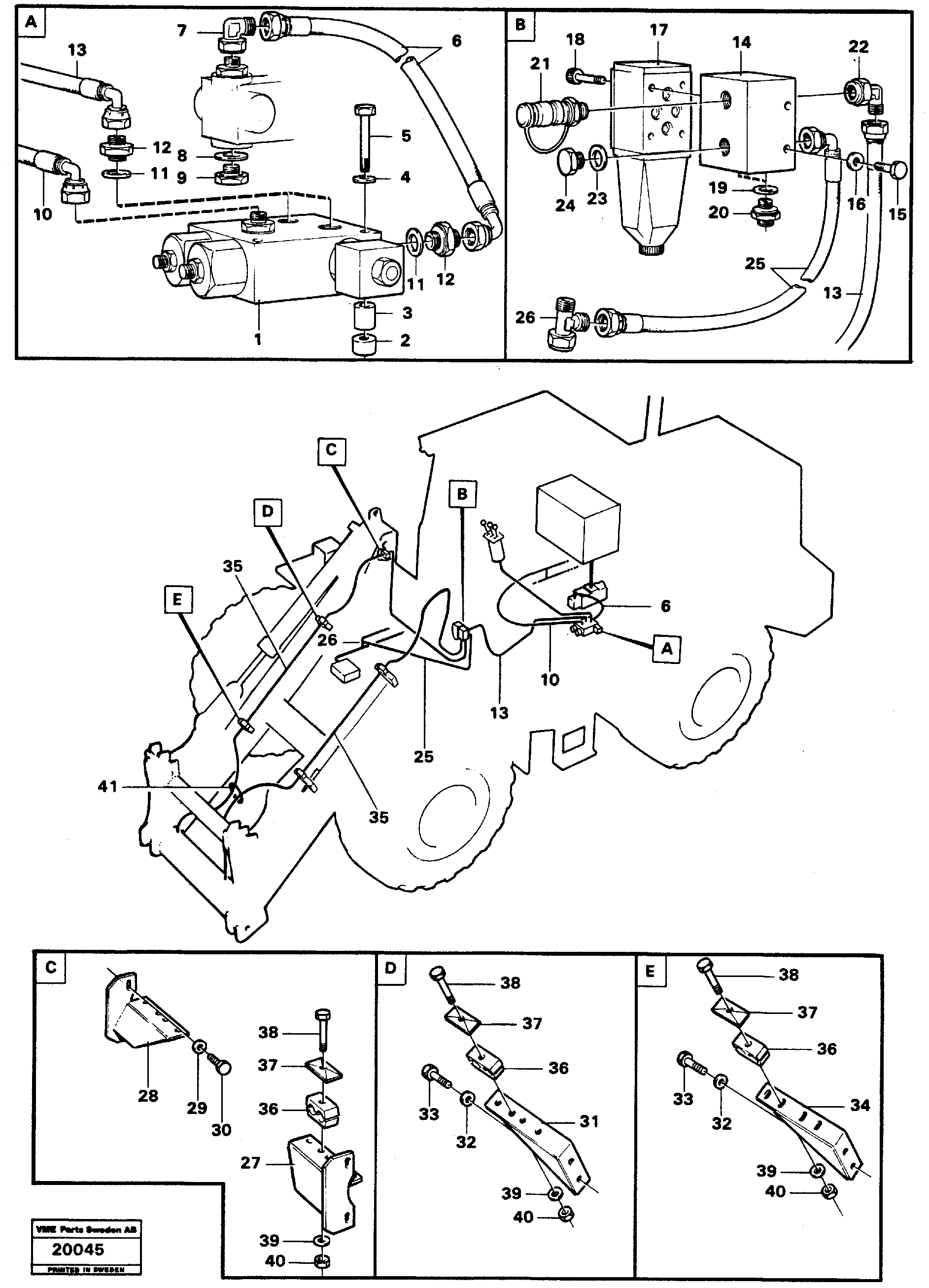 Timing gear casing VOE13932809 VOLVO