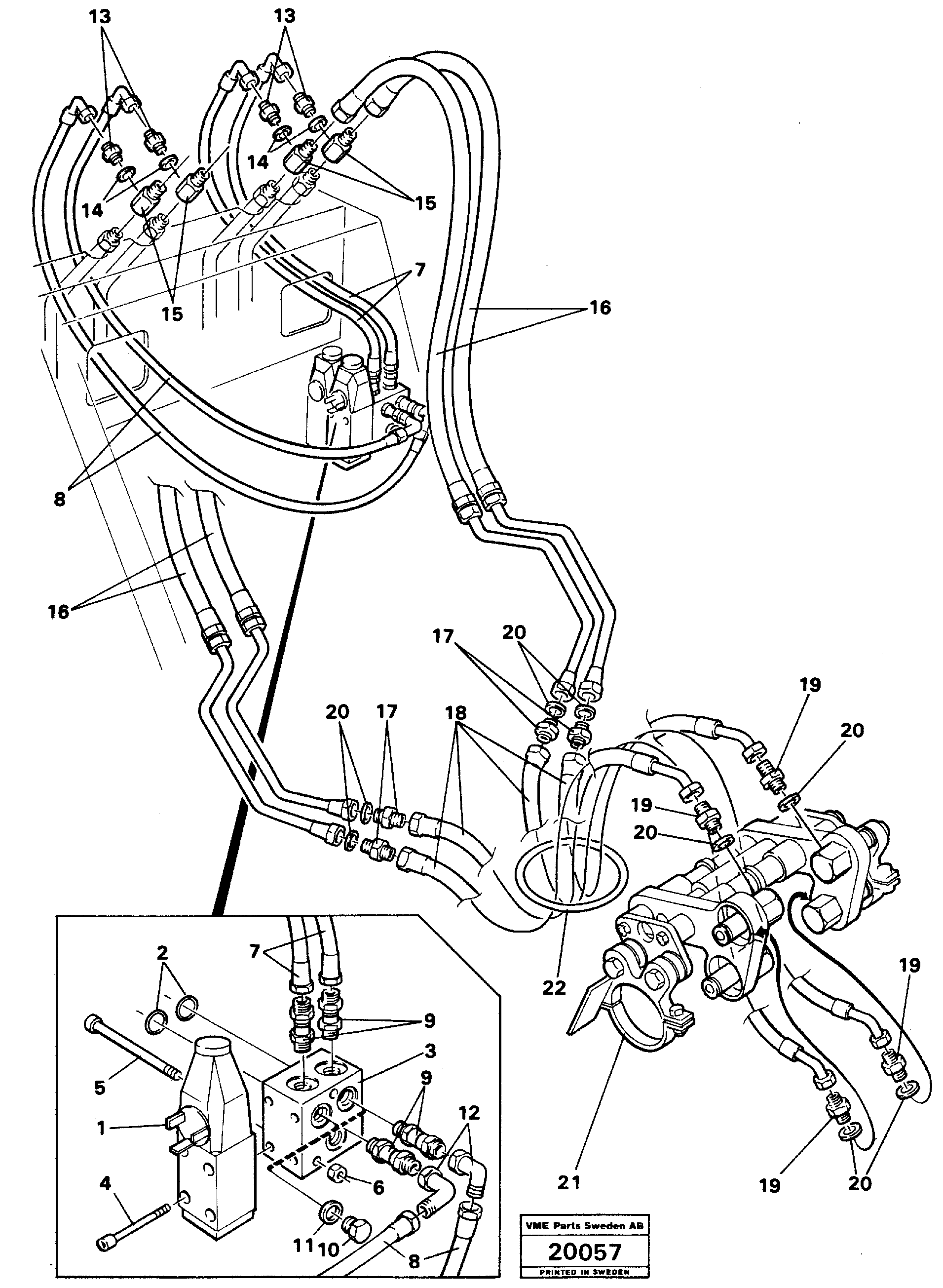 Bulkhead VOE11010800 VOLVO
