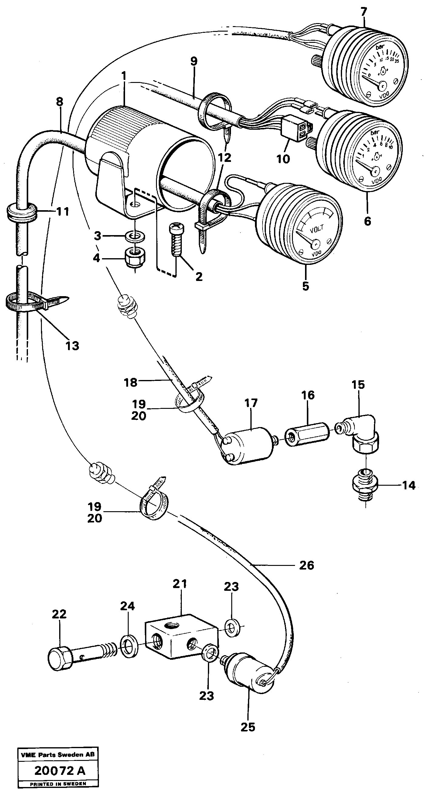 Cable With Clamps VOE11707975 VOLVO