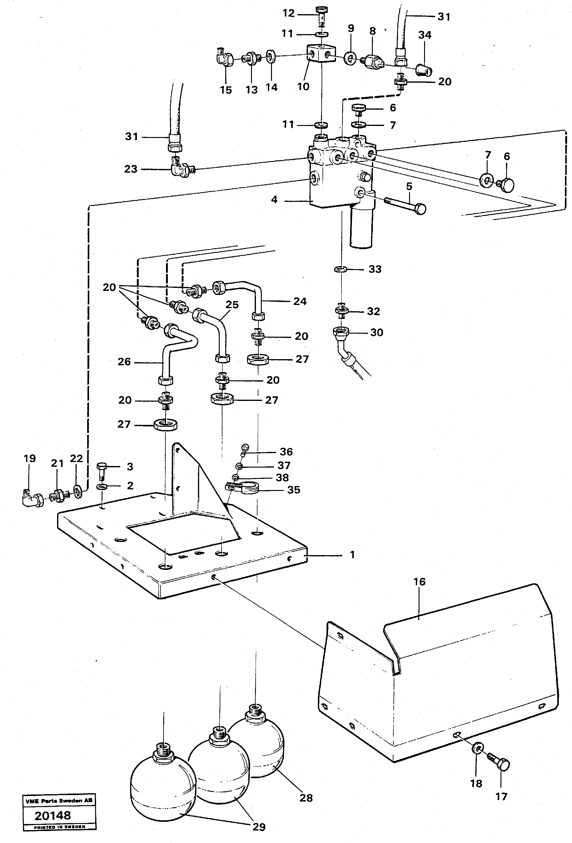Bracket VOE11018233 VOLVO