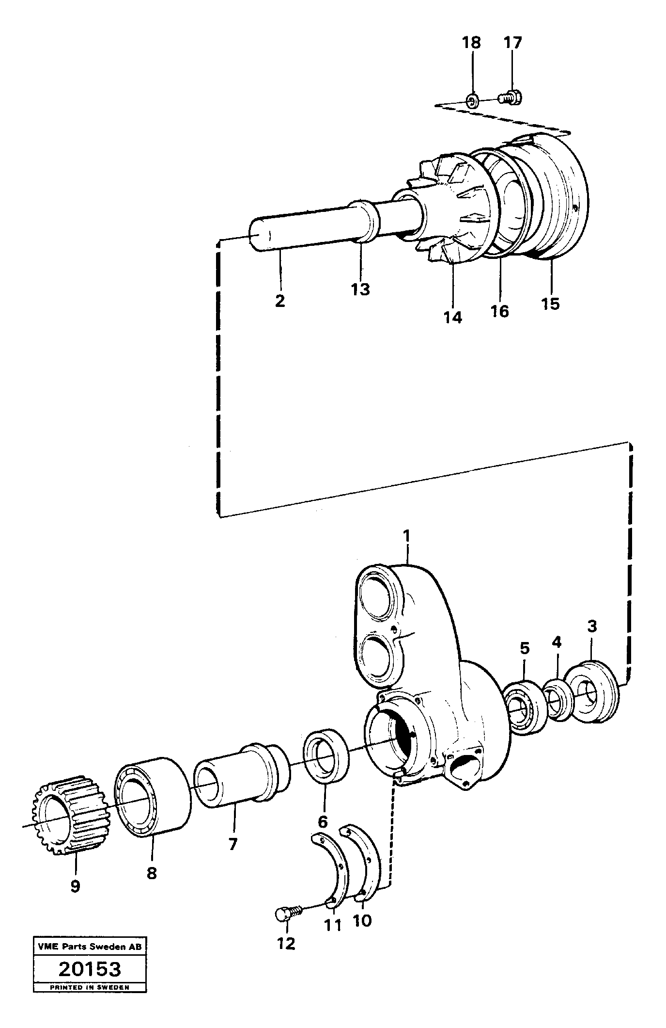 Маслоотражающее кольцо VOE469418 VOLVO