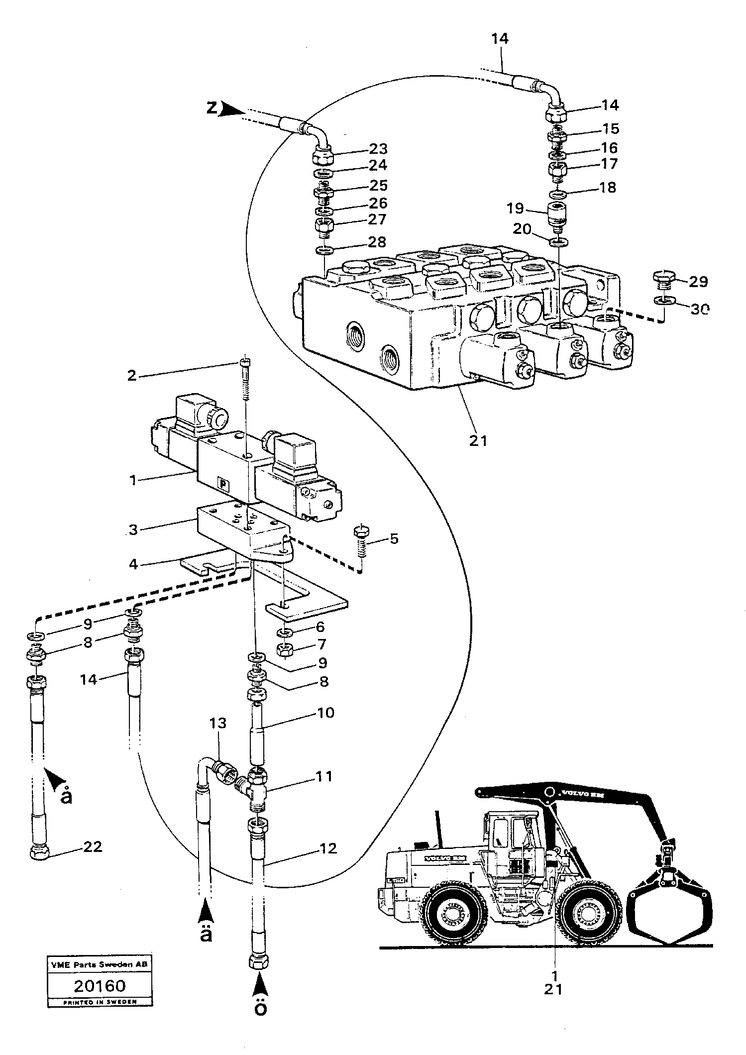 Timing gear casing VOE13932870 VOLVO