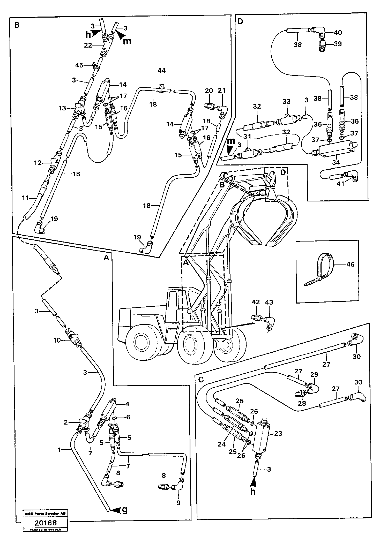 Openable rear pane VOE11023519 VOLVO