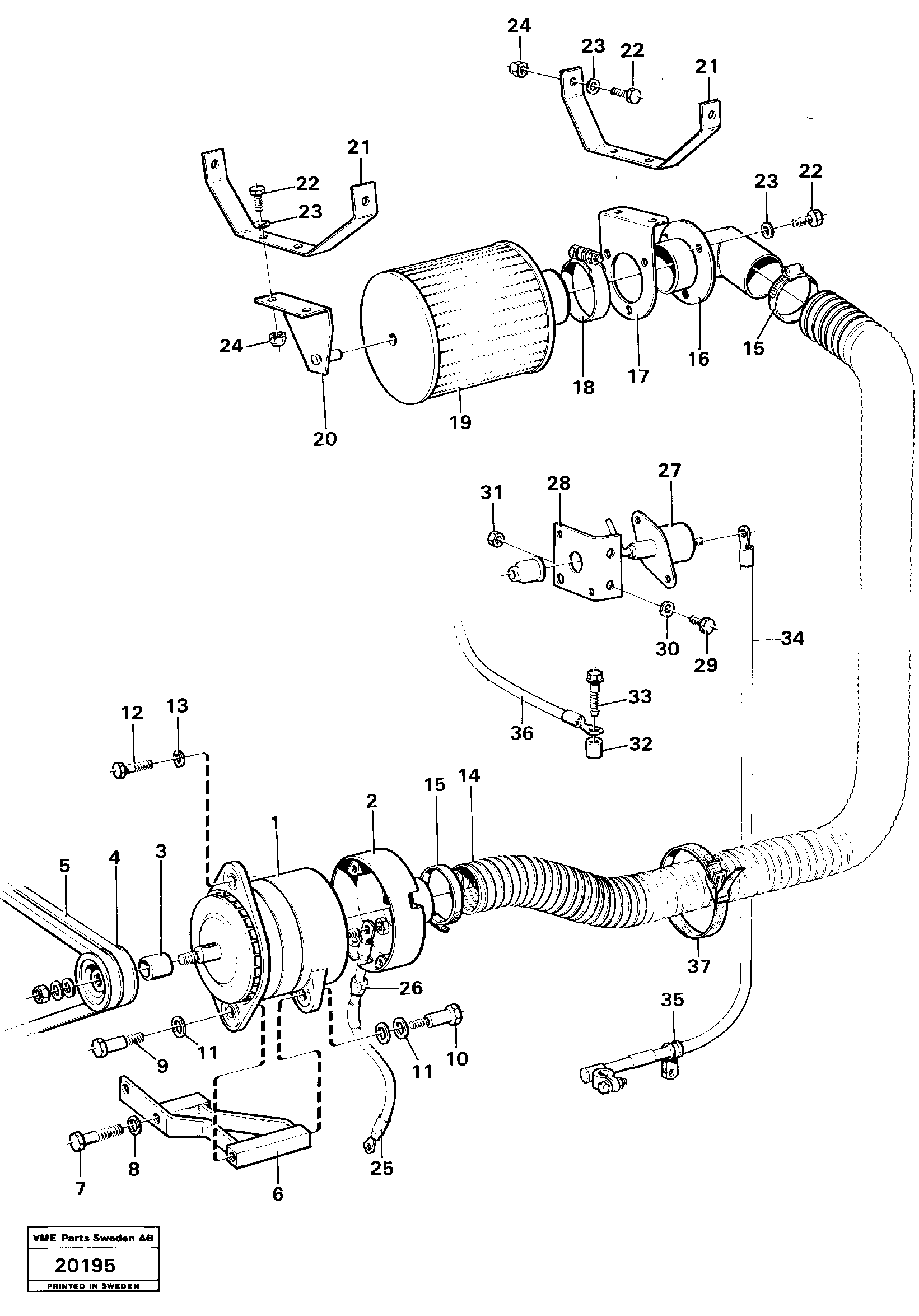 Spacer ring VOE11023600 VOLVO