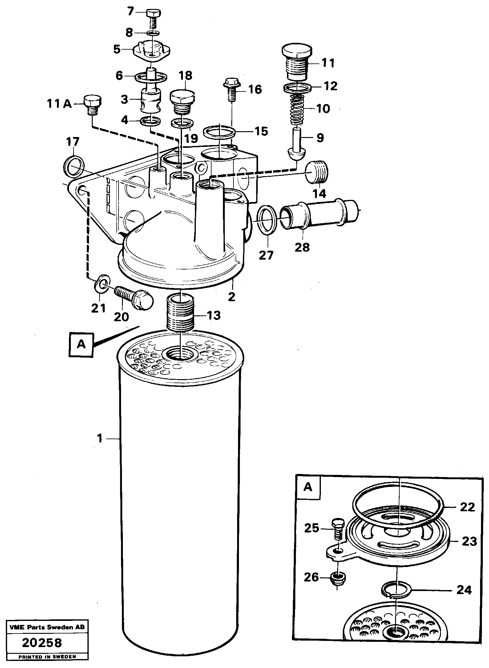 Oil Bath Filter VOE11030508 VOLVO