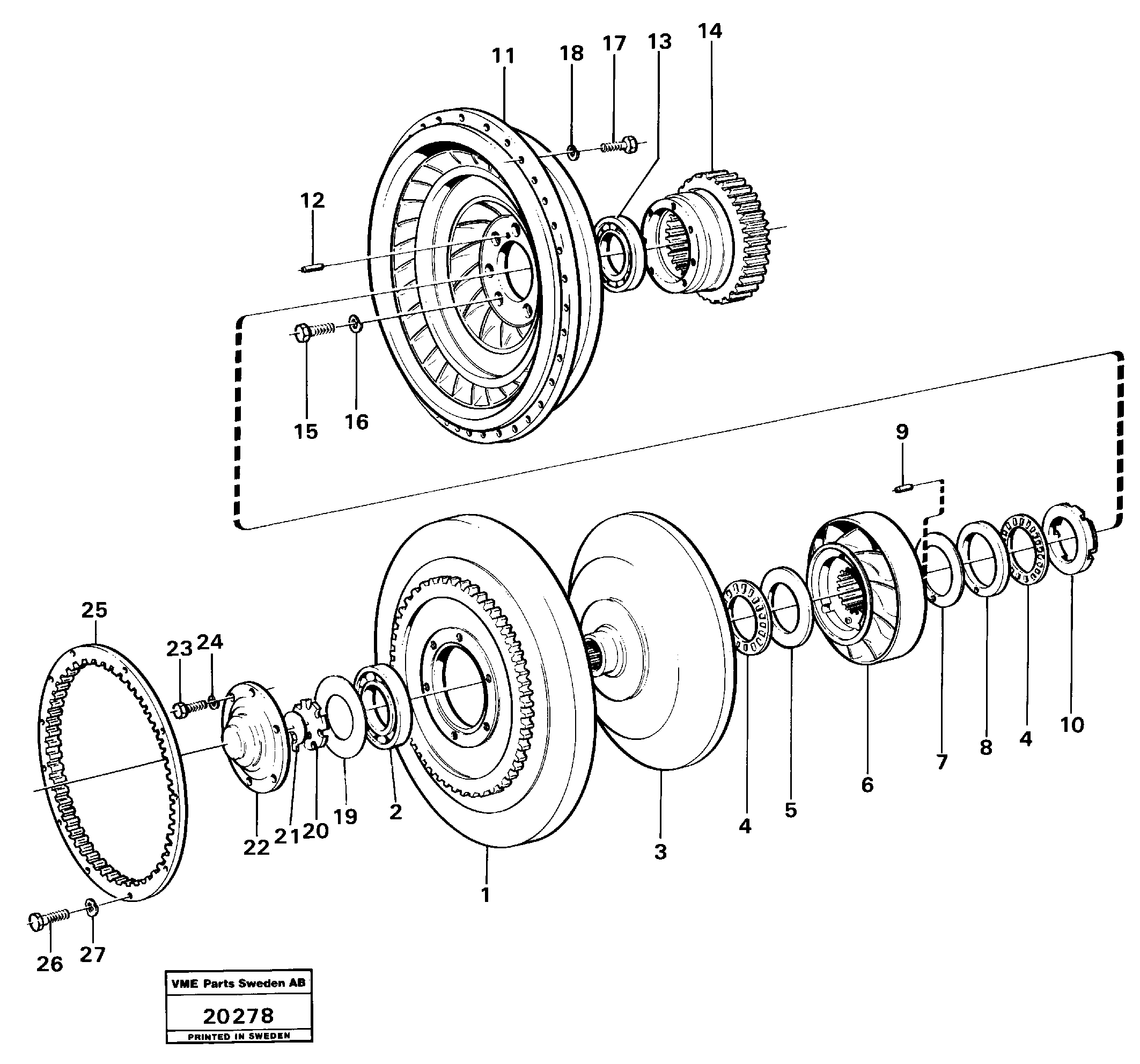 Mounting rail VOE960690 VOLVO