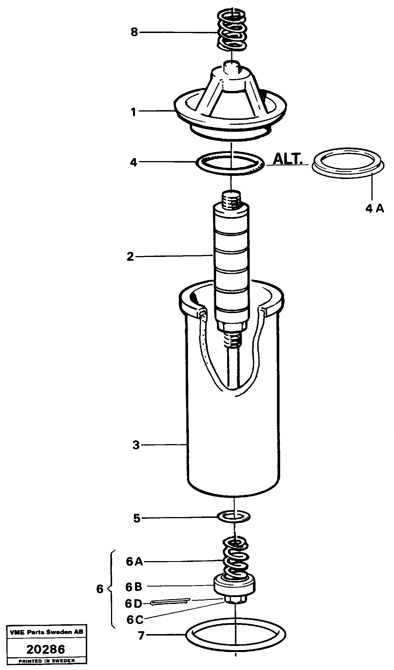 Filling-in Plug VOE11004999 VOLVO
