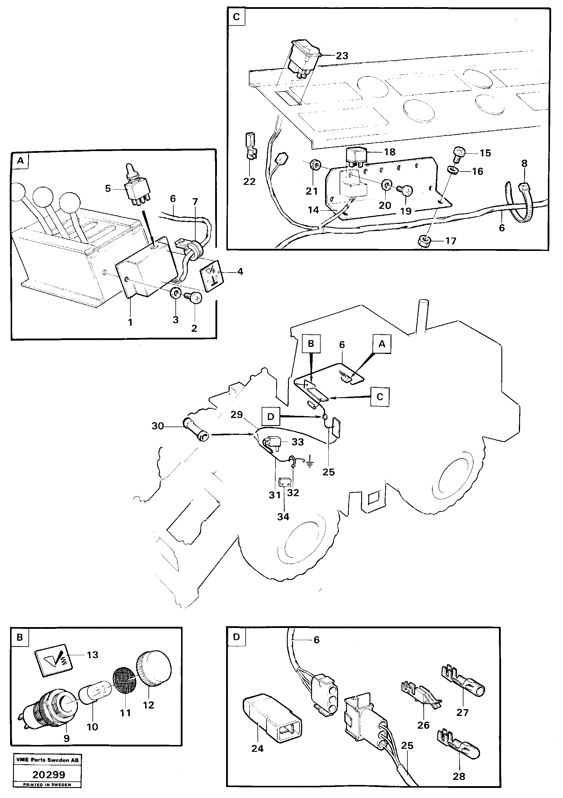 Rubber cushion VOE11023776 VOLVO