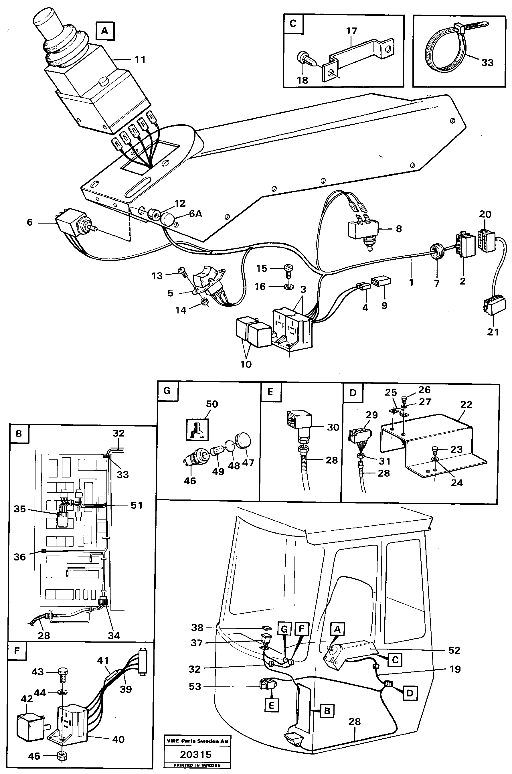 Mounting rail VOE190364 VOLVO