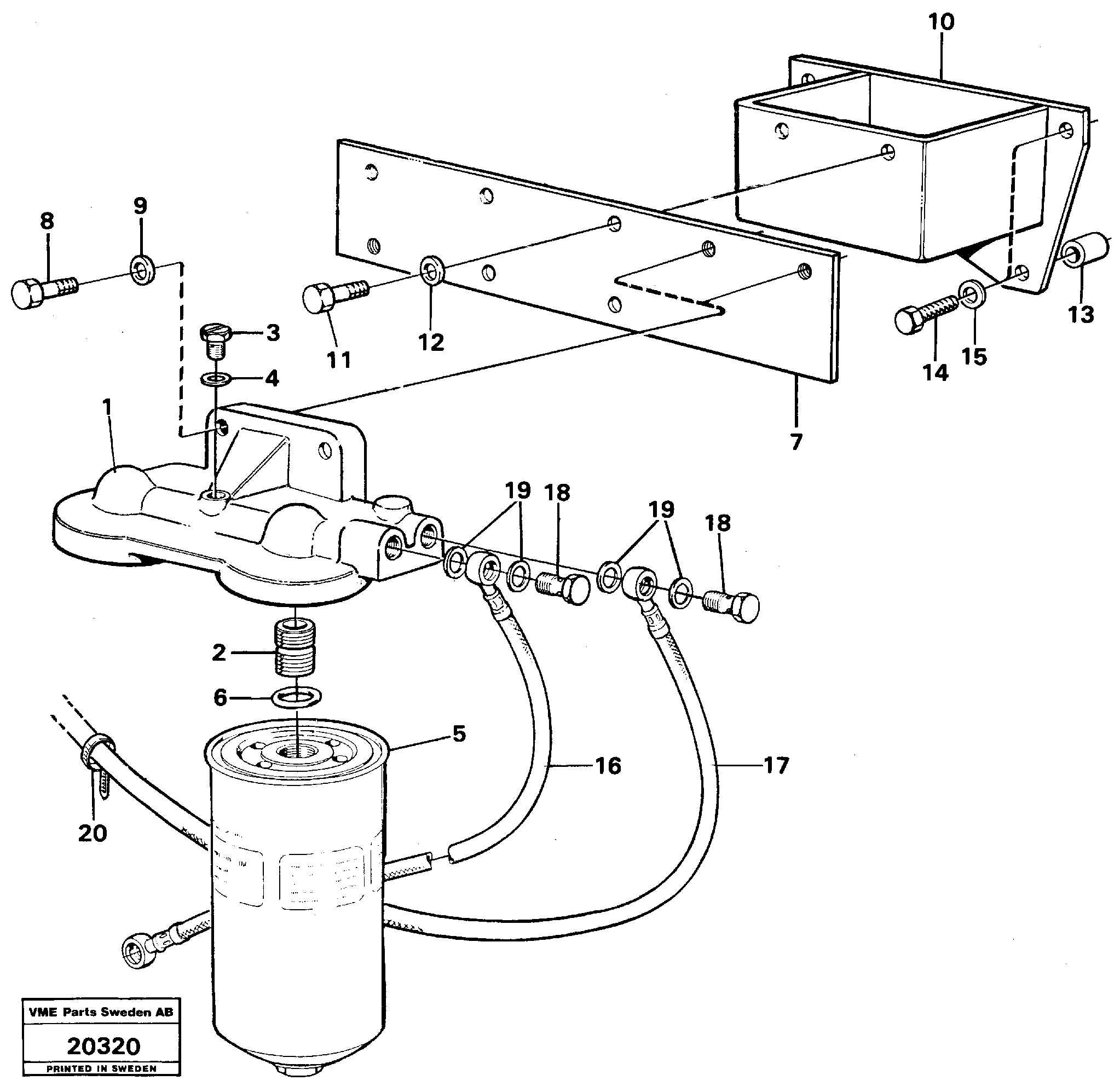 Heating Pipe VOE11023683 VOLVO