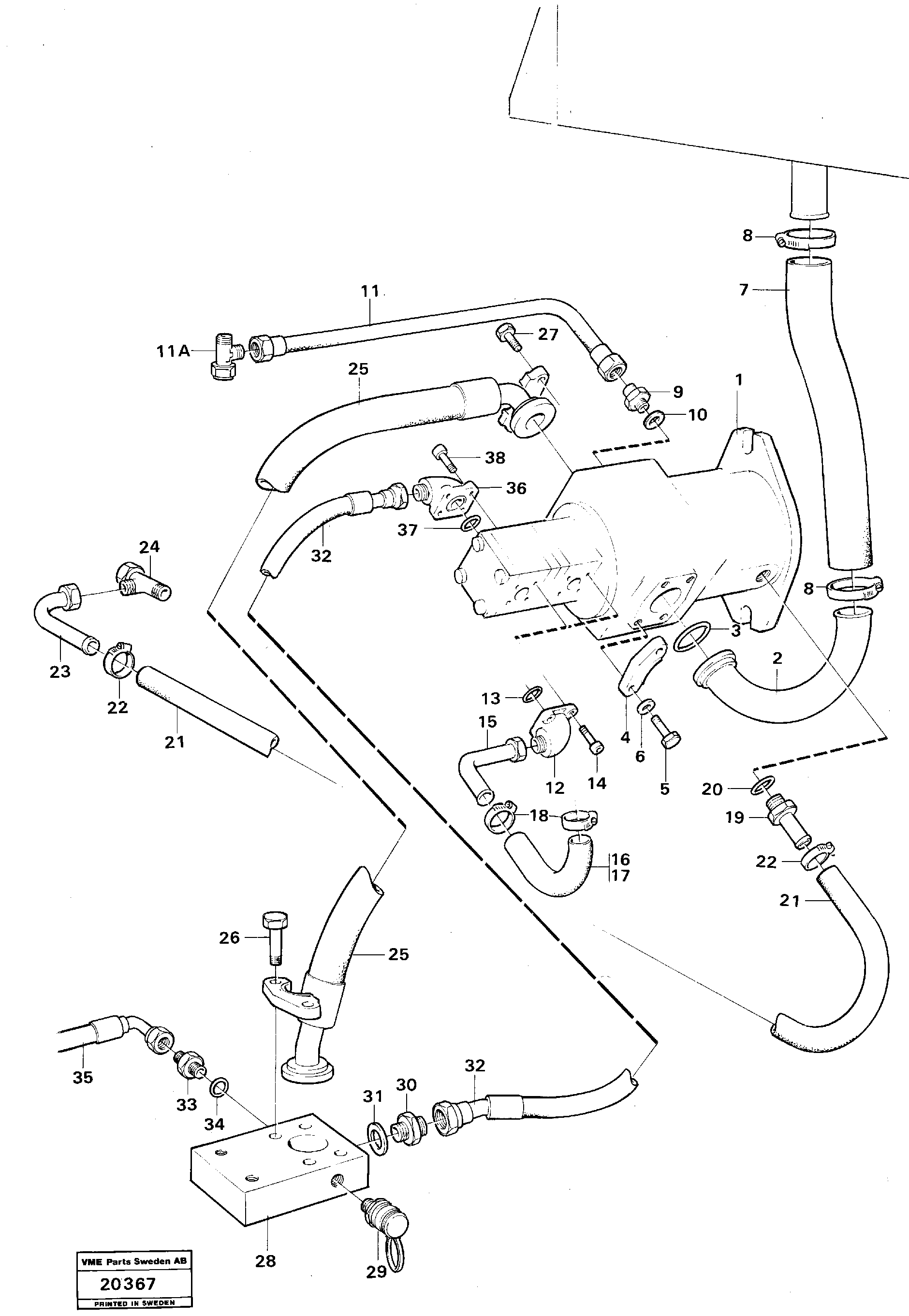 Mounting rail RM/VOE13971007 VOLVO
