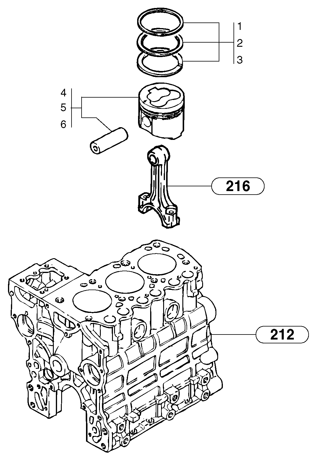 Piston PJ7413020 VOLVO
