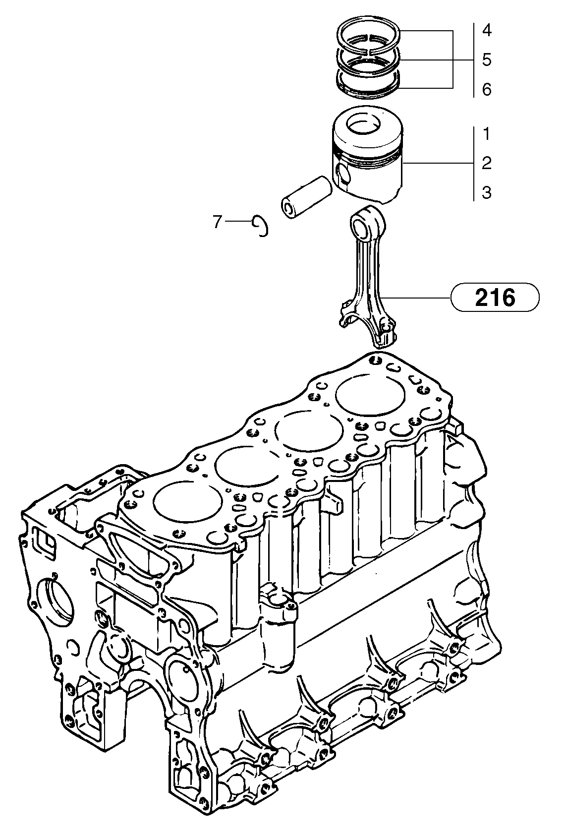 Piston PJ7417544 VOLVO