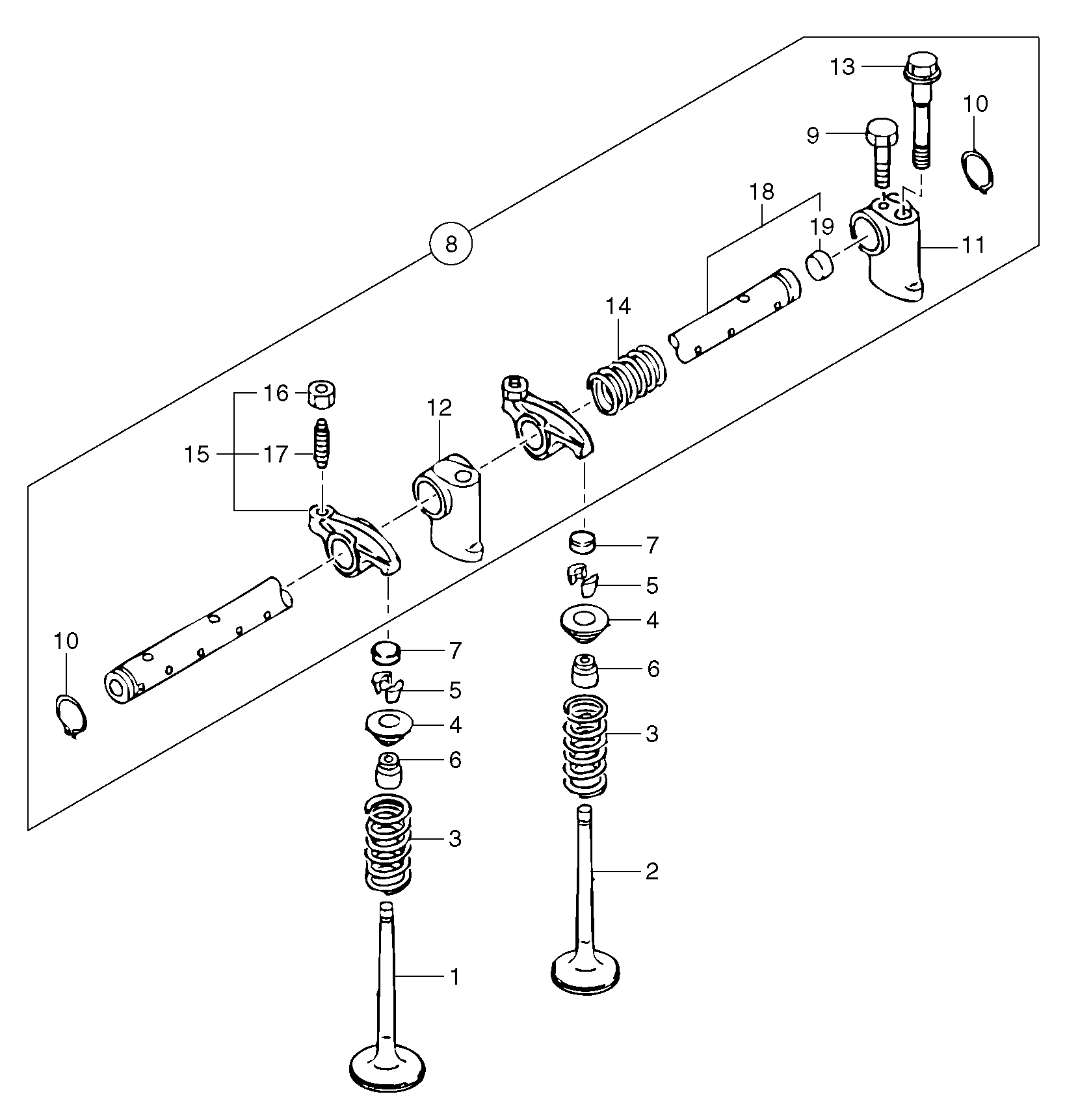Rocker Arm Shaft PJ7417847 VOLVO