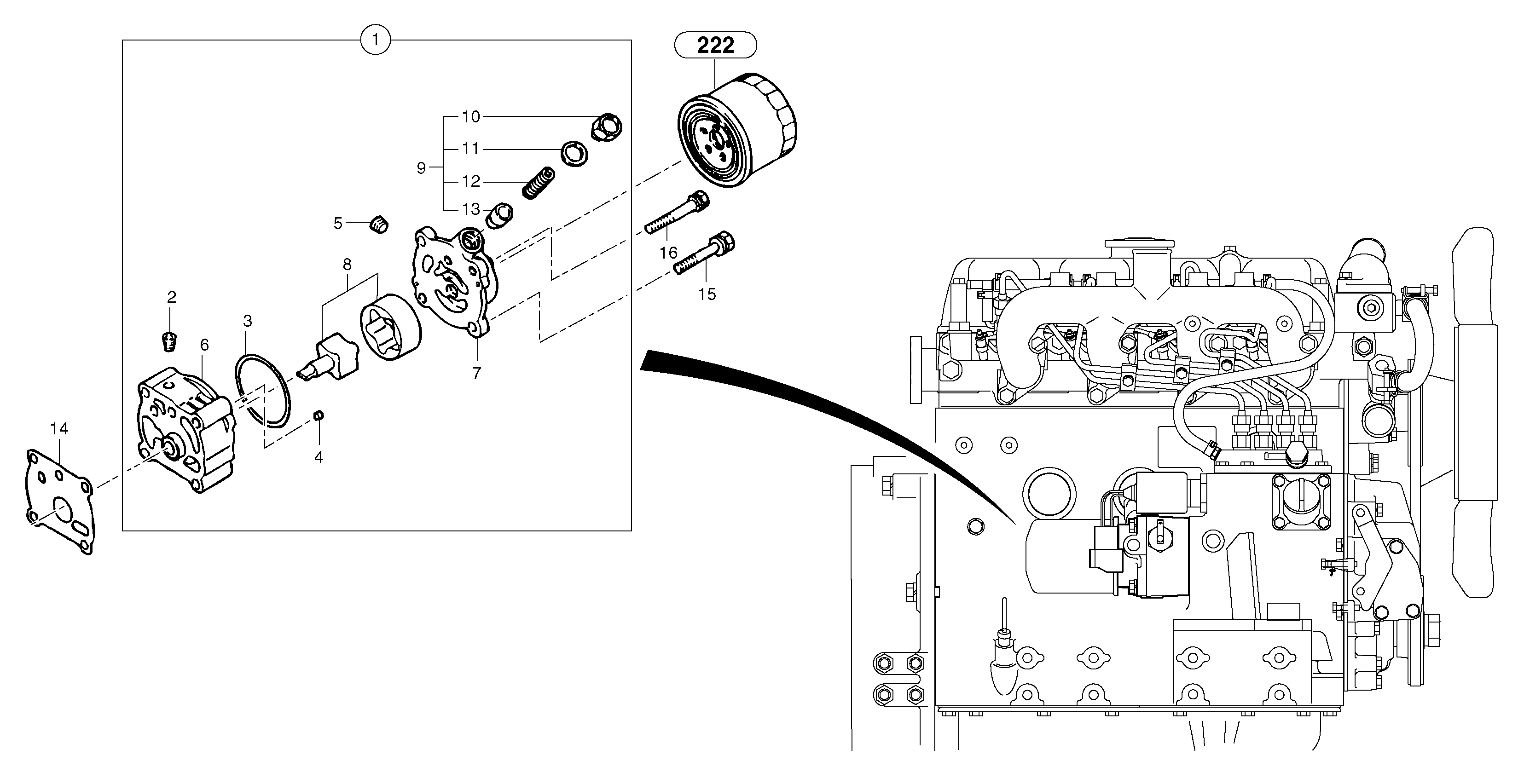Oil Pump PJ7417596 VOLVO
