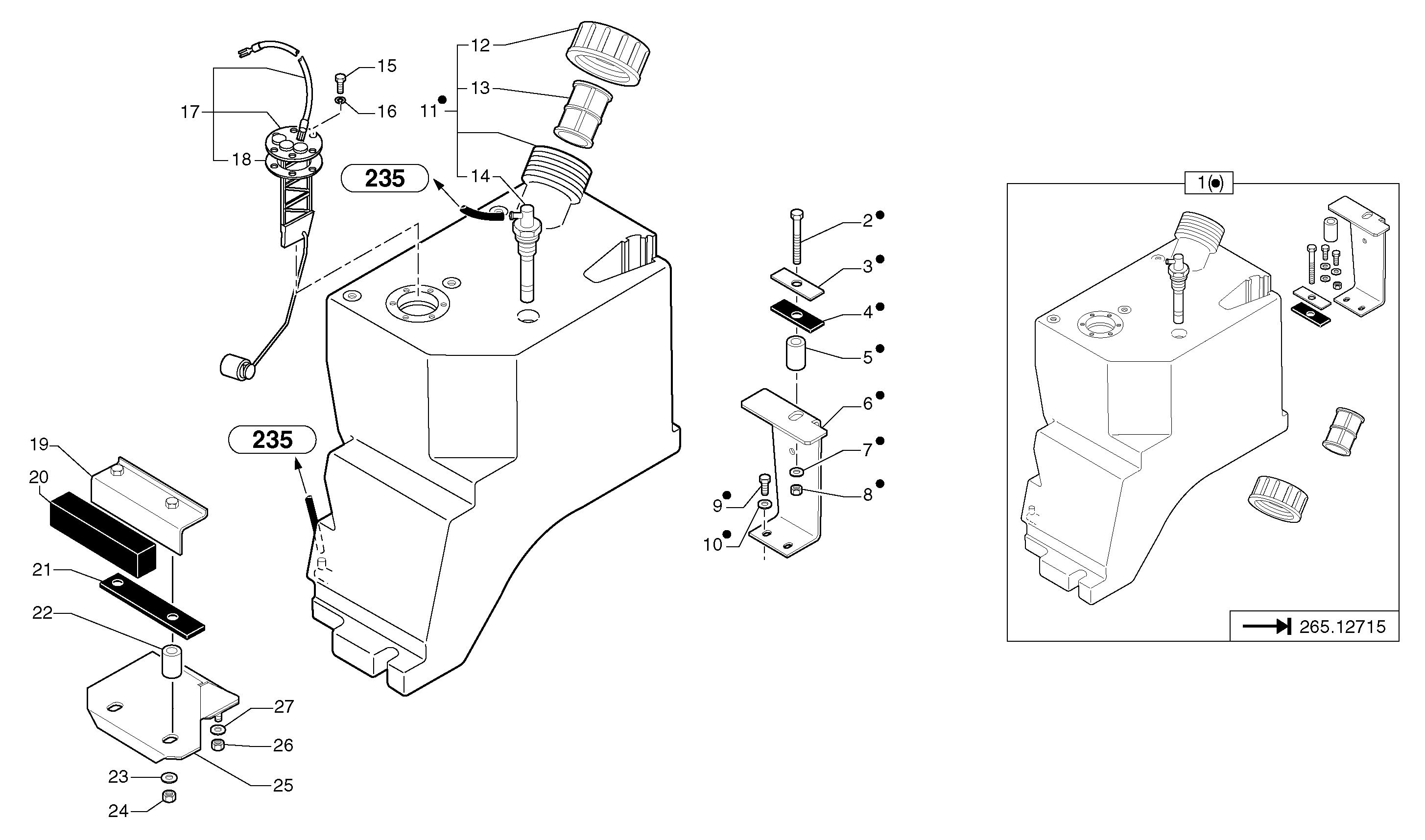 Filler cap PJ4740065 VOLVO