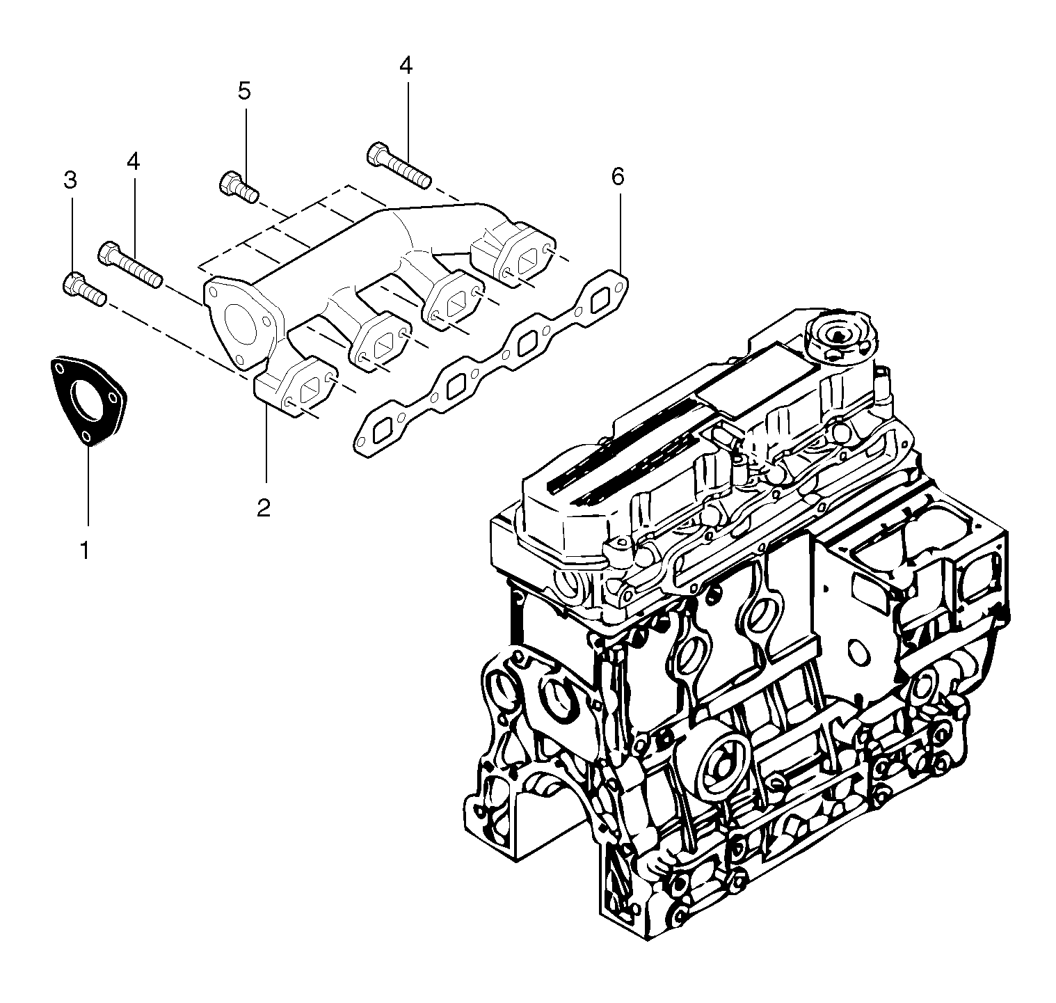 Exhaust manifold PJ7417518 VOLVO