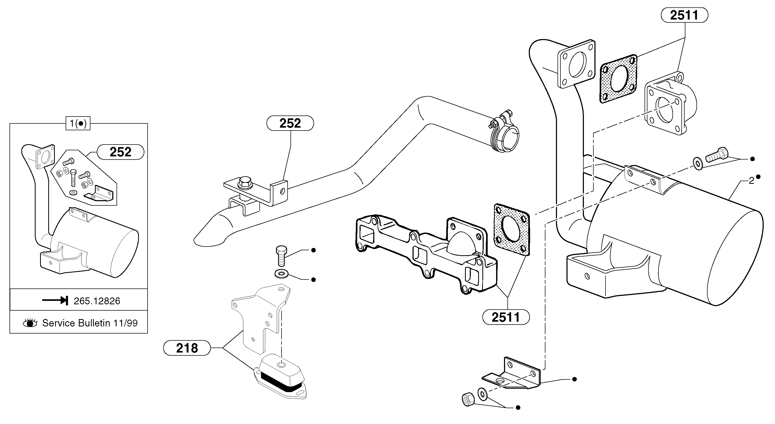Catalytic exhaust PJ6860163 VOLVO