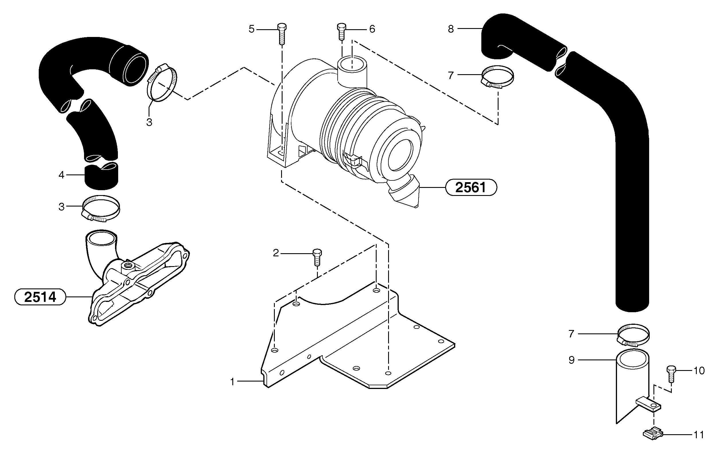 Upper Wiper VOE11801001 VOLVO