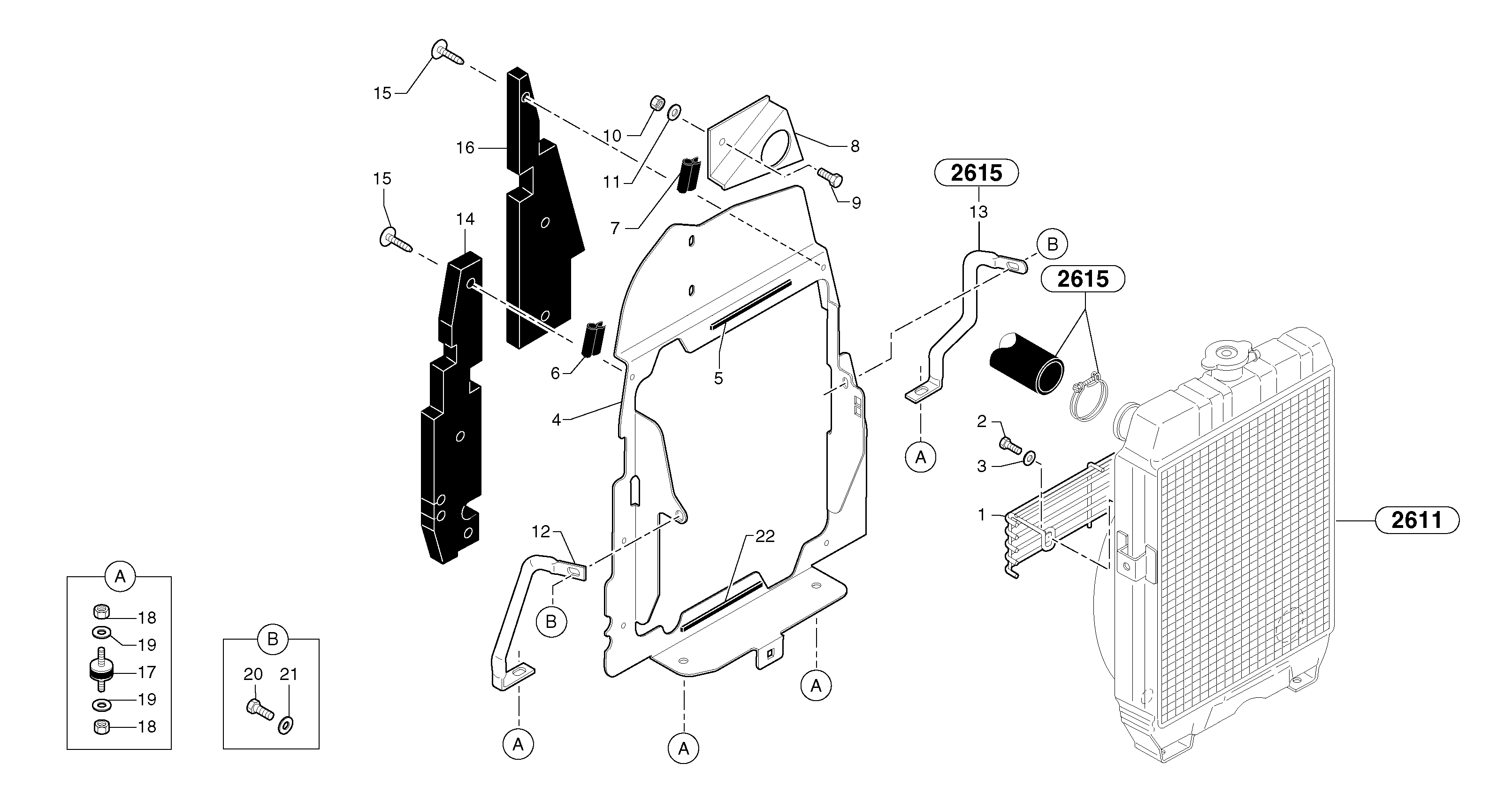 Seat frame PJ3811798 VOLVO