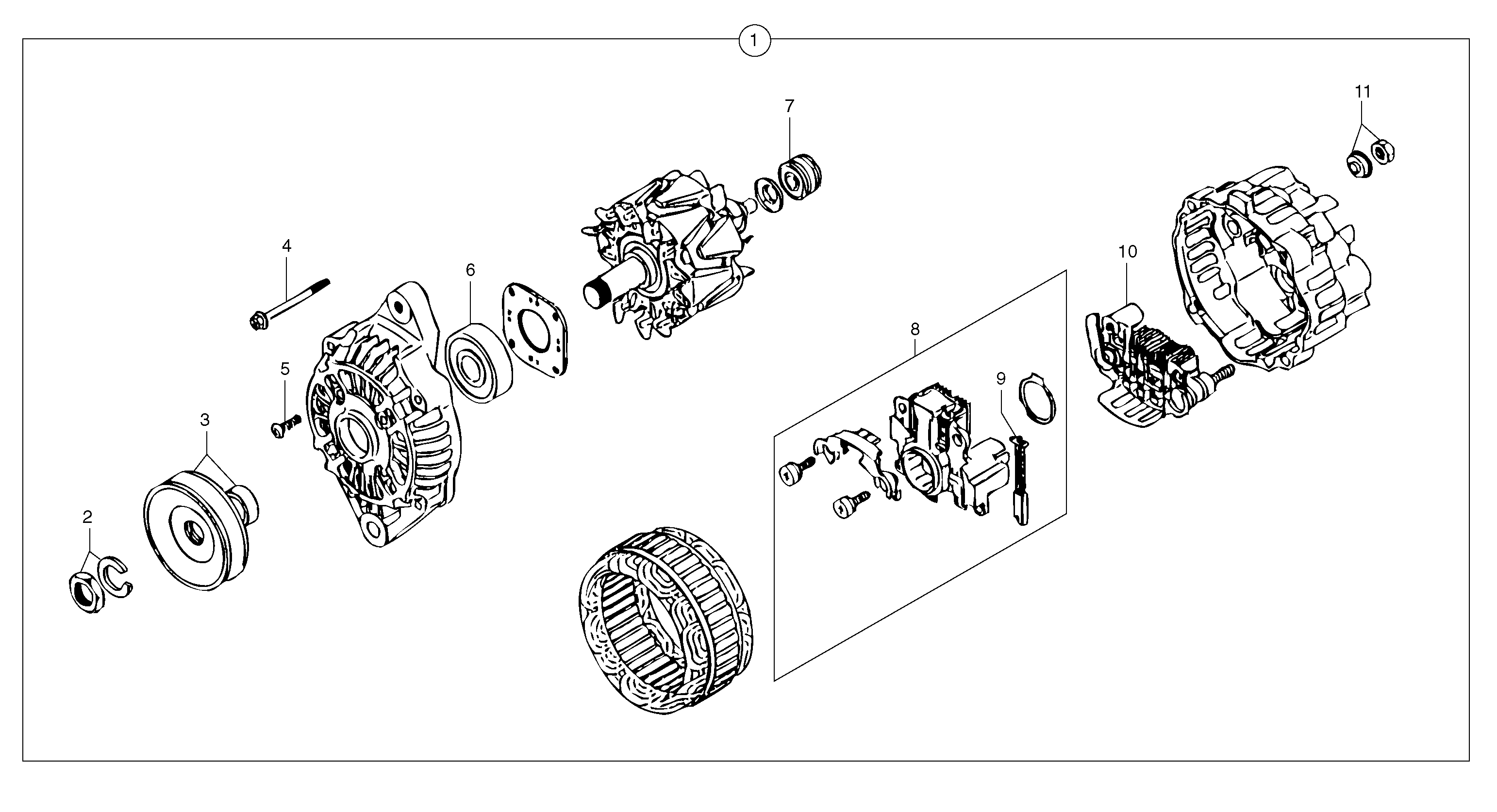Alternator PJ7417830 VOLVO