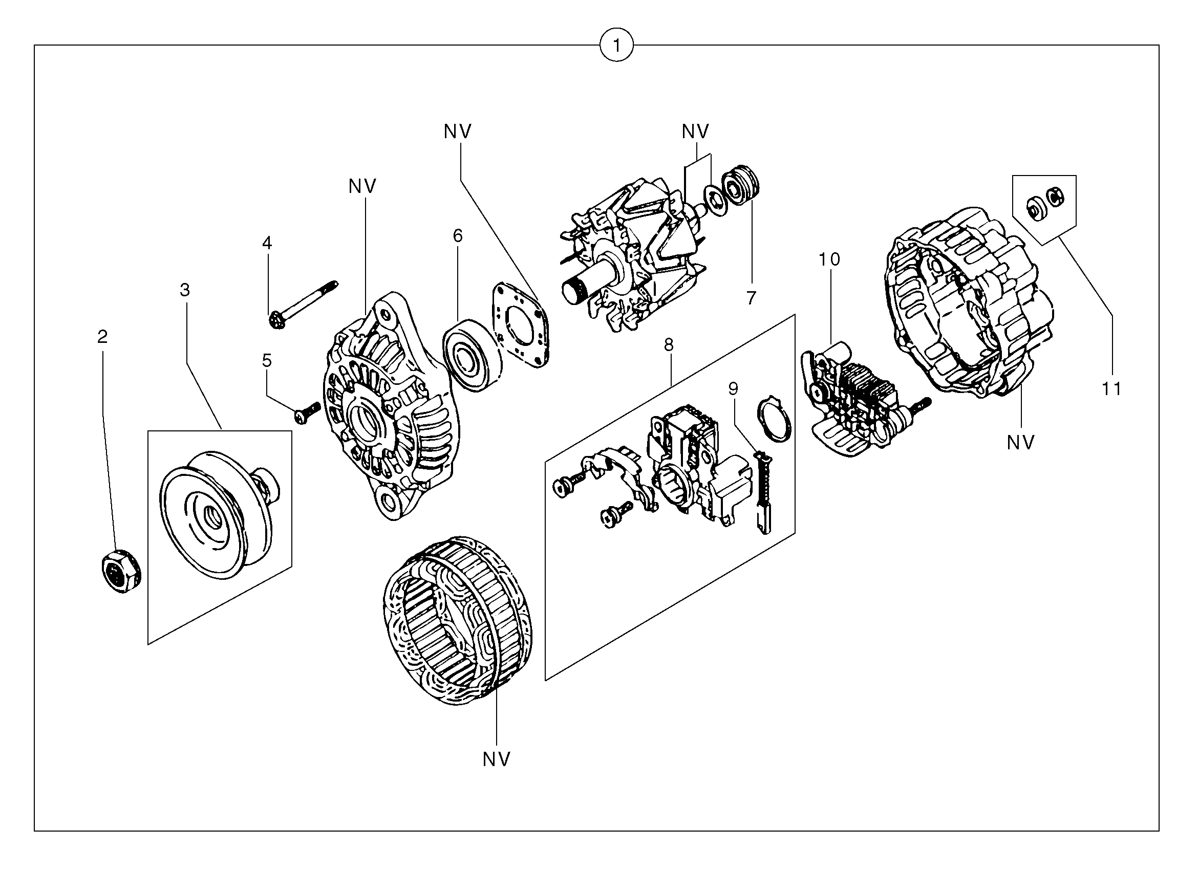 Alternator PJ7417082 VOLVO