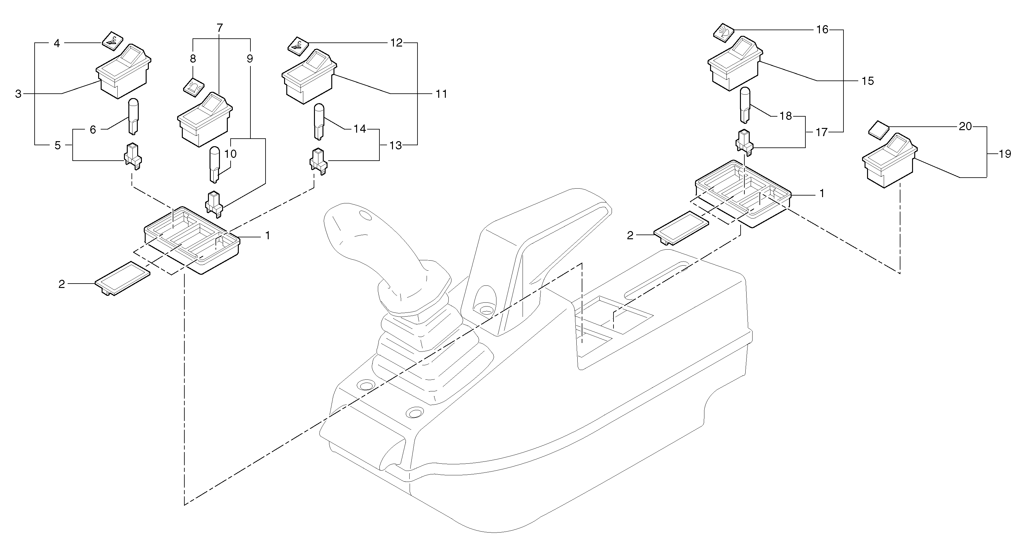 Load safety switch PJ5160318 VOLVO
