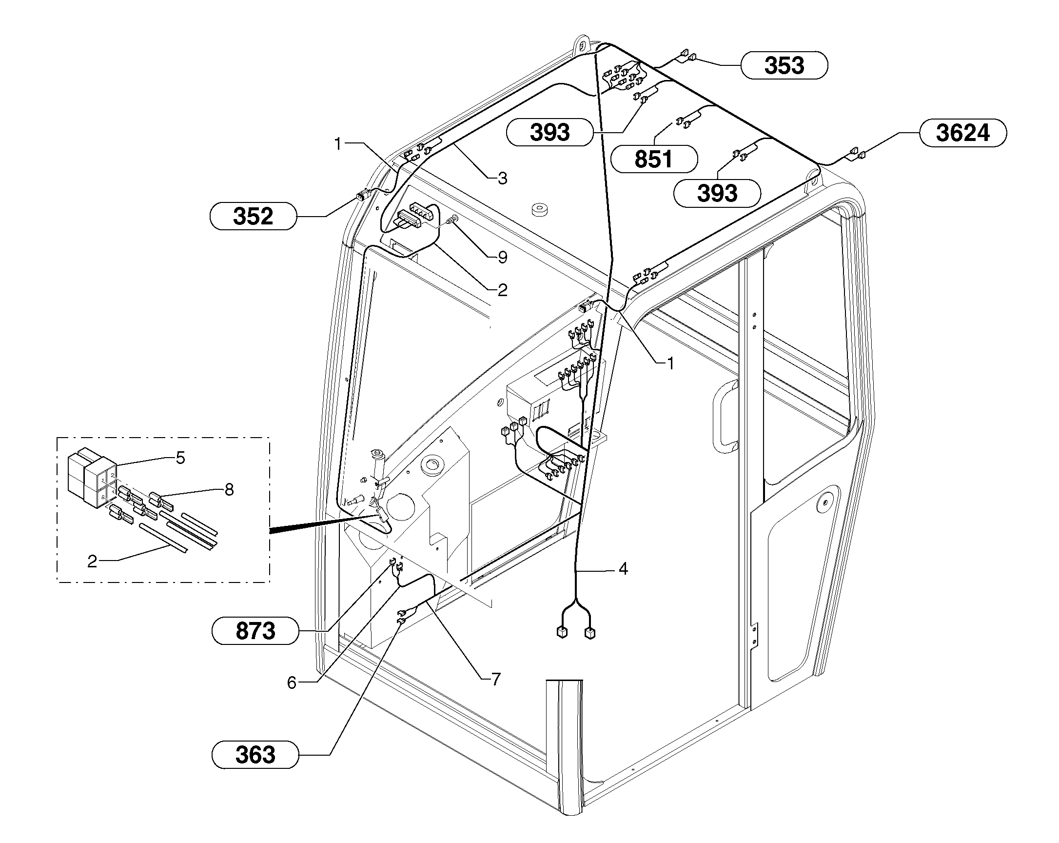 Wire harness PJ7418337 VOLVO