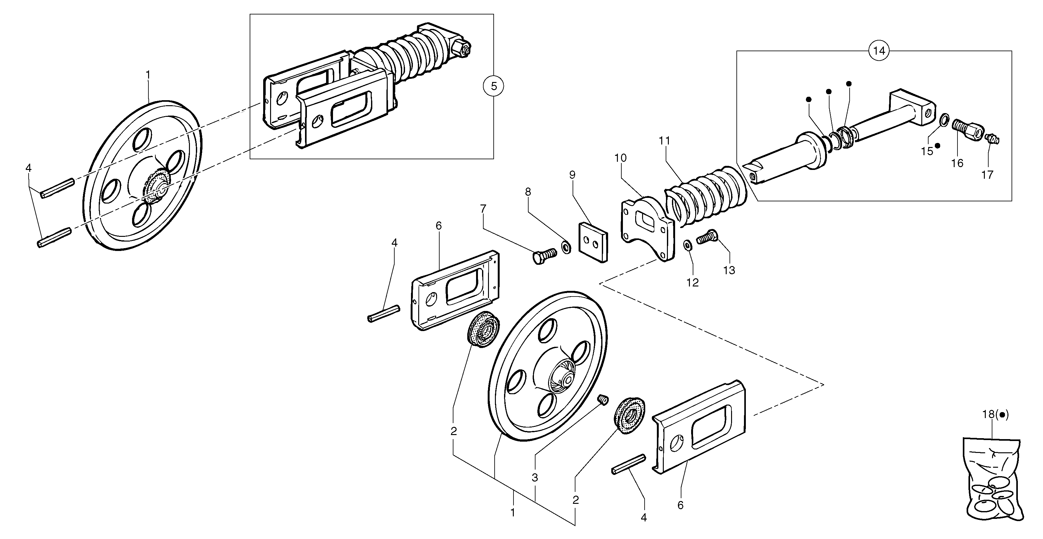 Spring pin PJ4570028 VOLVO
