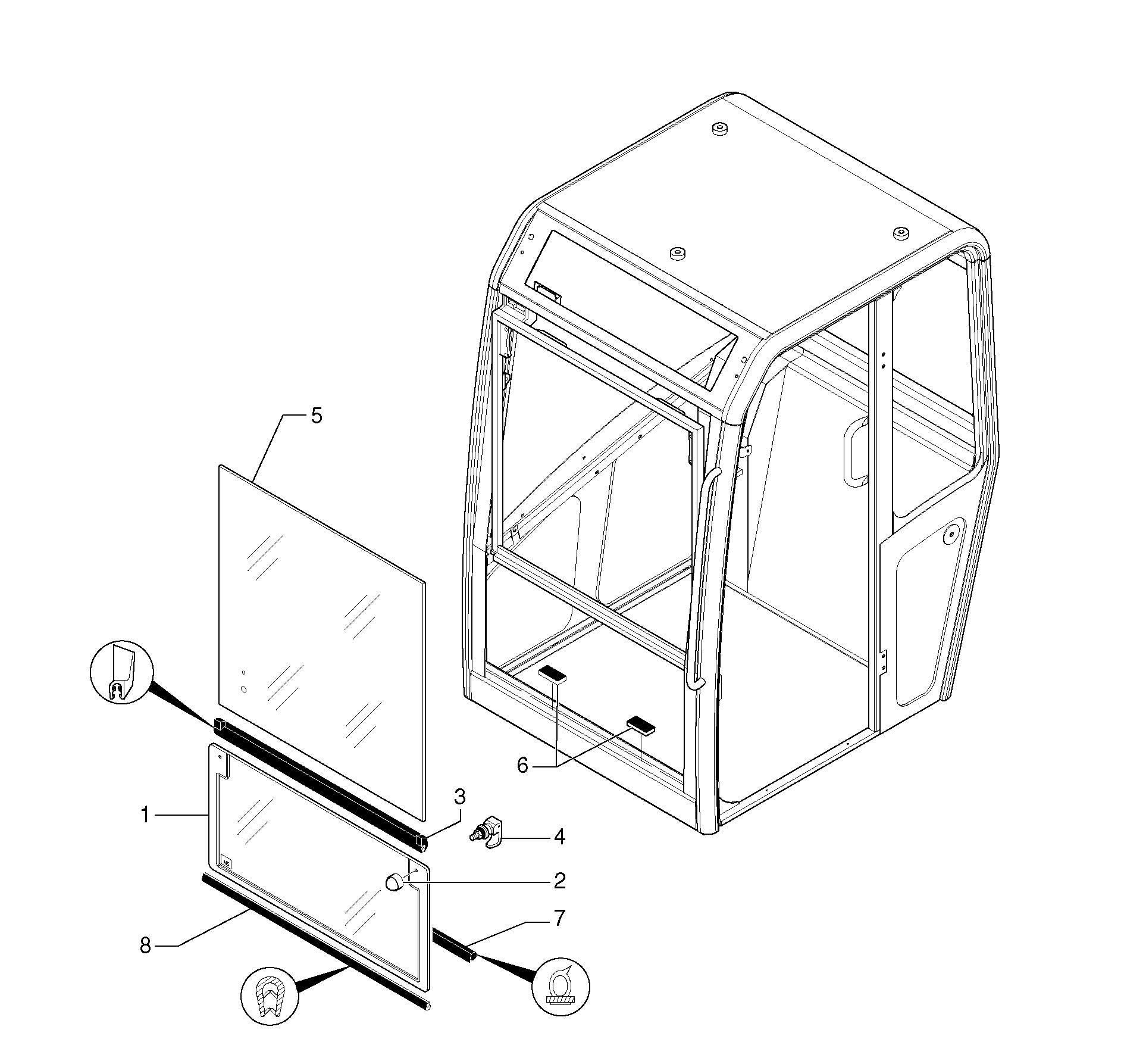 Cabin roof PJ7417870 VOLVO