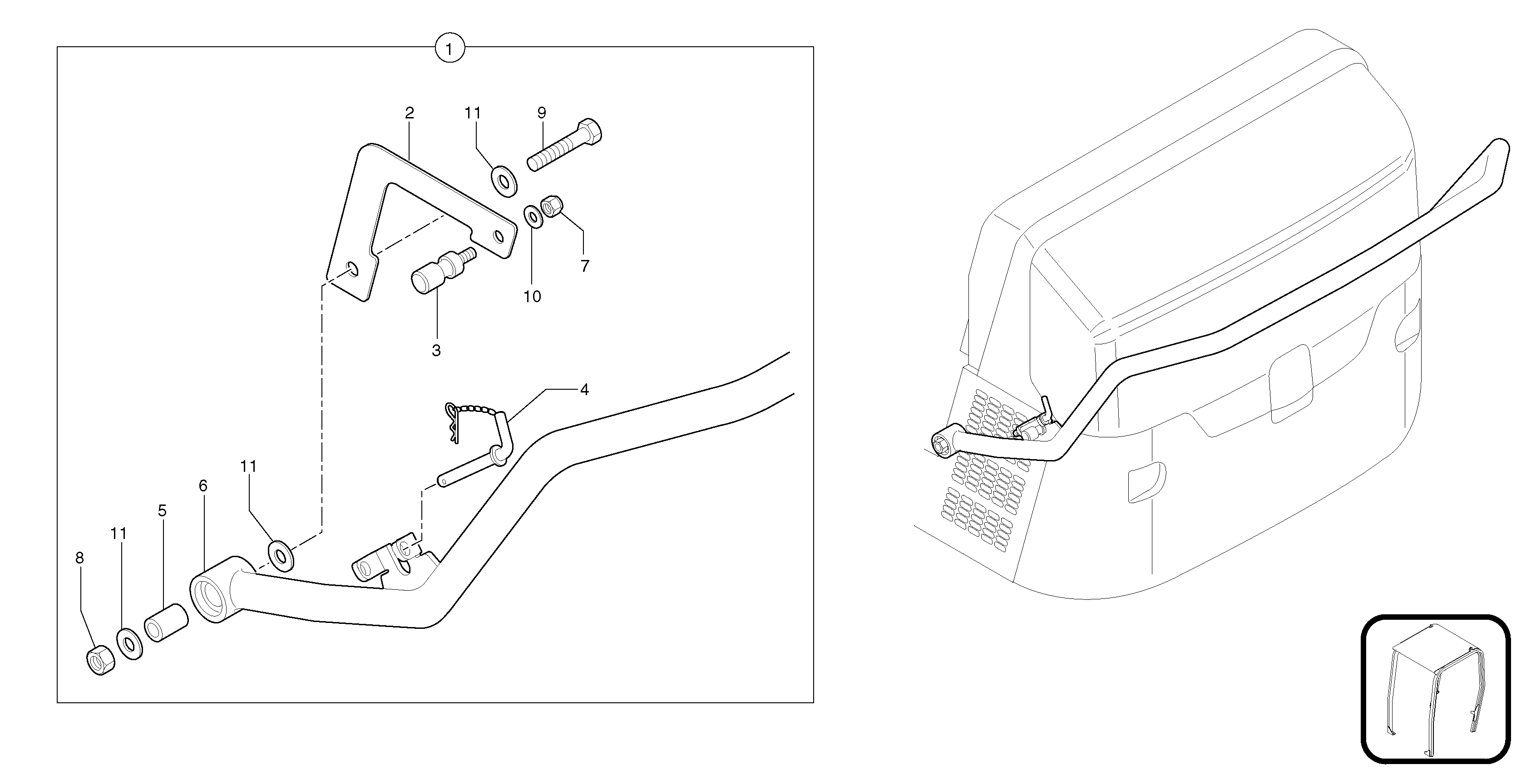 Cover plate kit PJ6860138 VOLVO