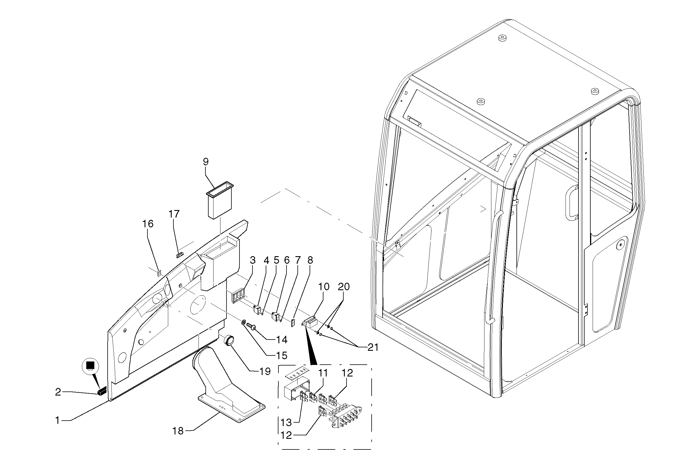 Bracket PJ7418380 VOLVO
