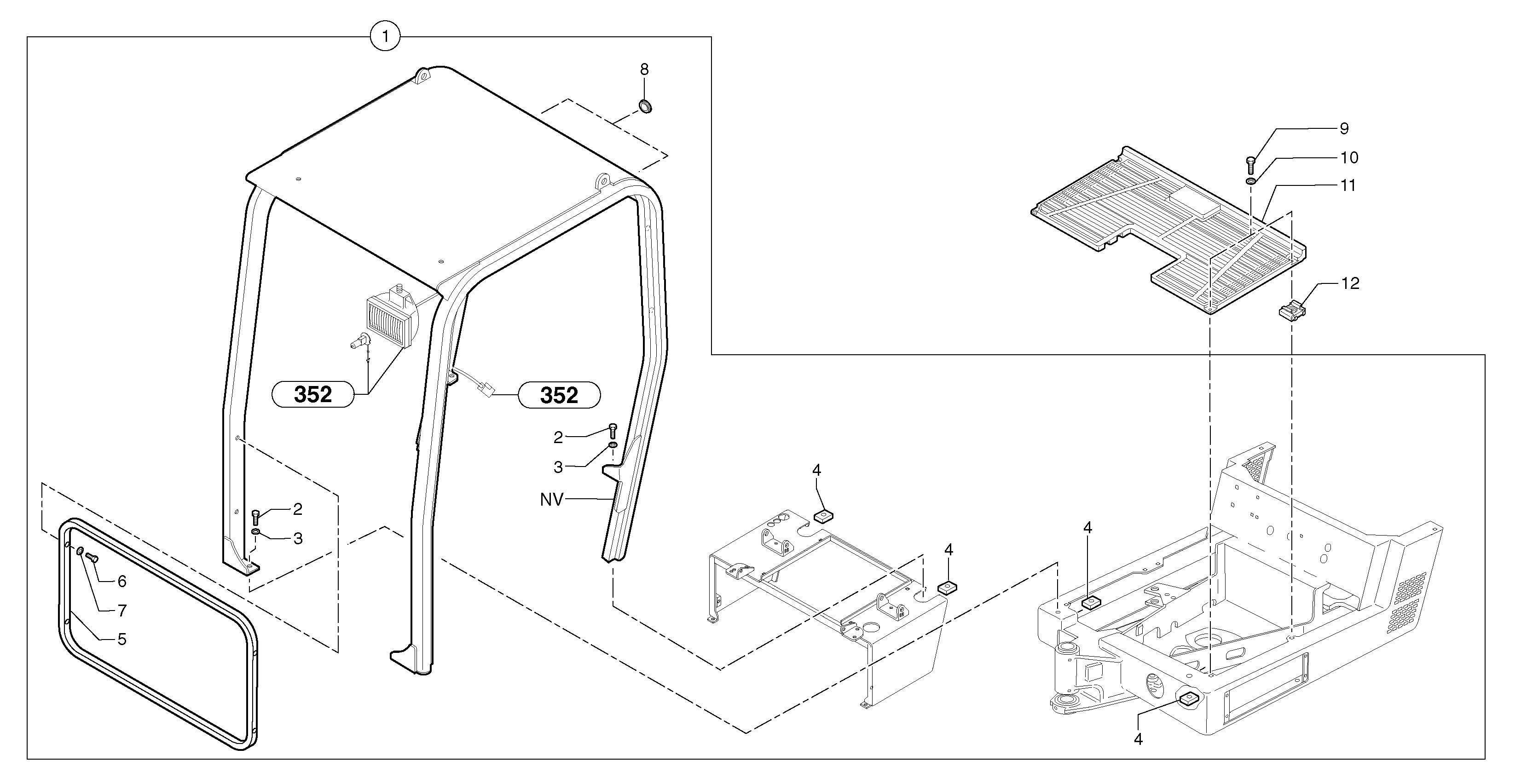 Canopy PJ6860110 VOLVO